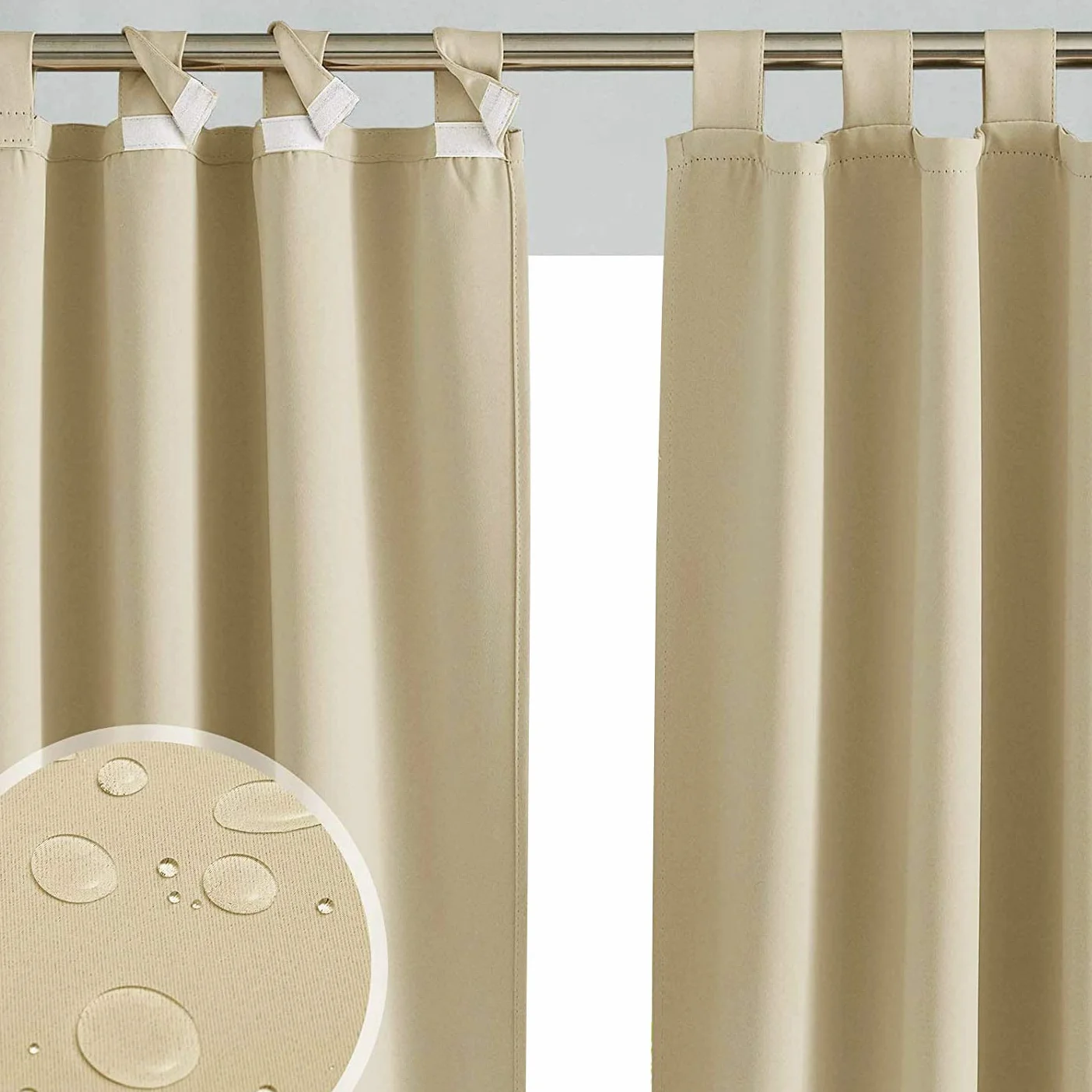 Ferocity Tenda per Esterni Impermeabile 220 x 155 cm Impermeabile per Patio Portico Anteriore pergola per Giardino Cortile Balcone (1 Pezzo) Beige [129]