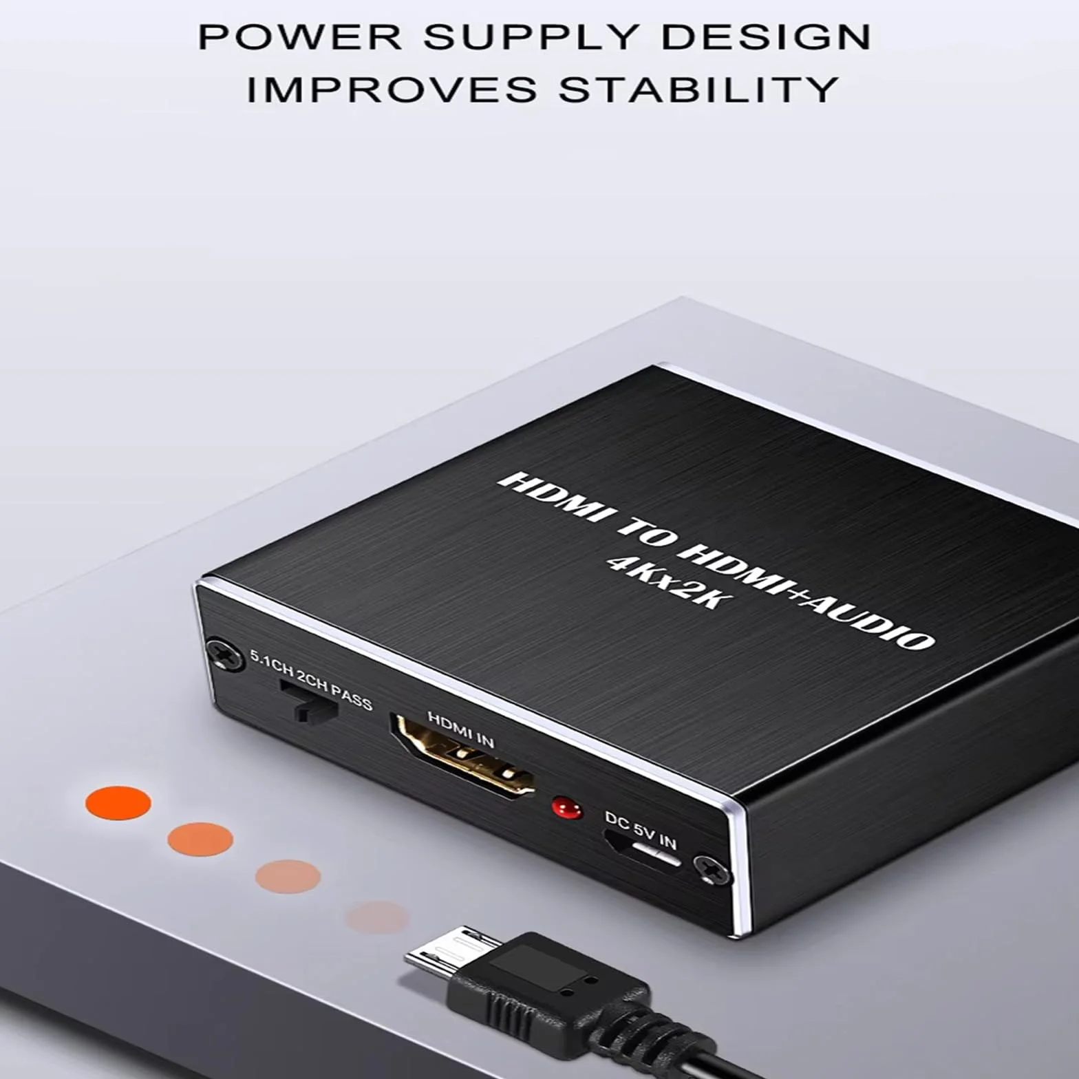 HDMI Audio Extractor Converter 4Kx2K Optical Toslink SPDIF 3.5mm Jack Splitter dla PS5