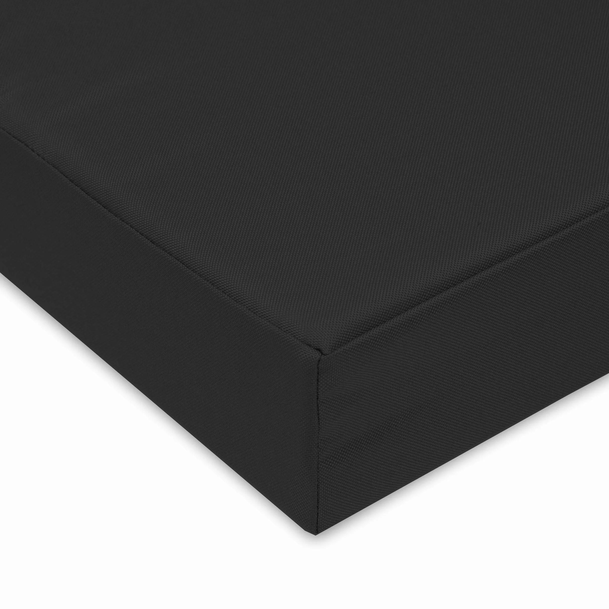 Materasso Cuscino per Bancale Divano Pallet 120x80 cm Impermeabile Nero