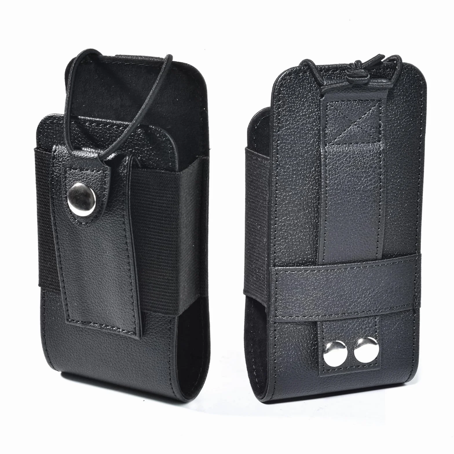Custodia Walkie Talkie in Pelle per Cinturone, Gilet MOLLE Regolabile Polizia Compatibile con Motorola DP1400, DP4400, Baofeng, Hytera, Kenwood