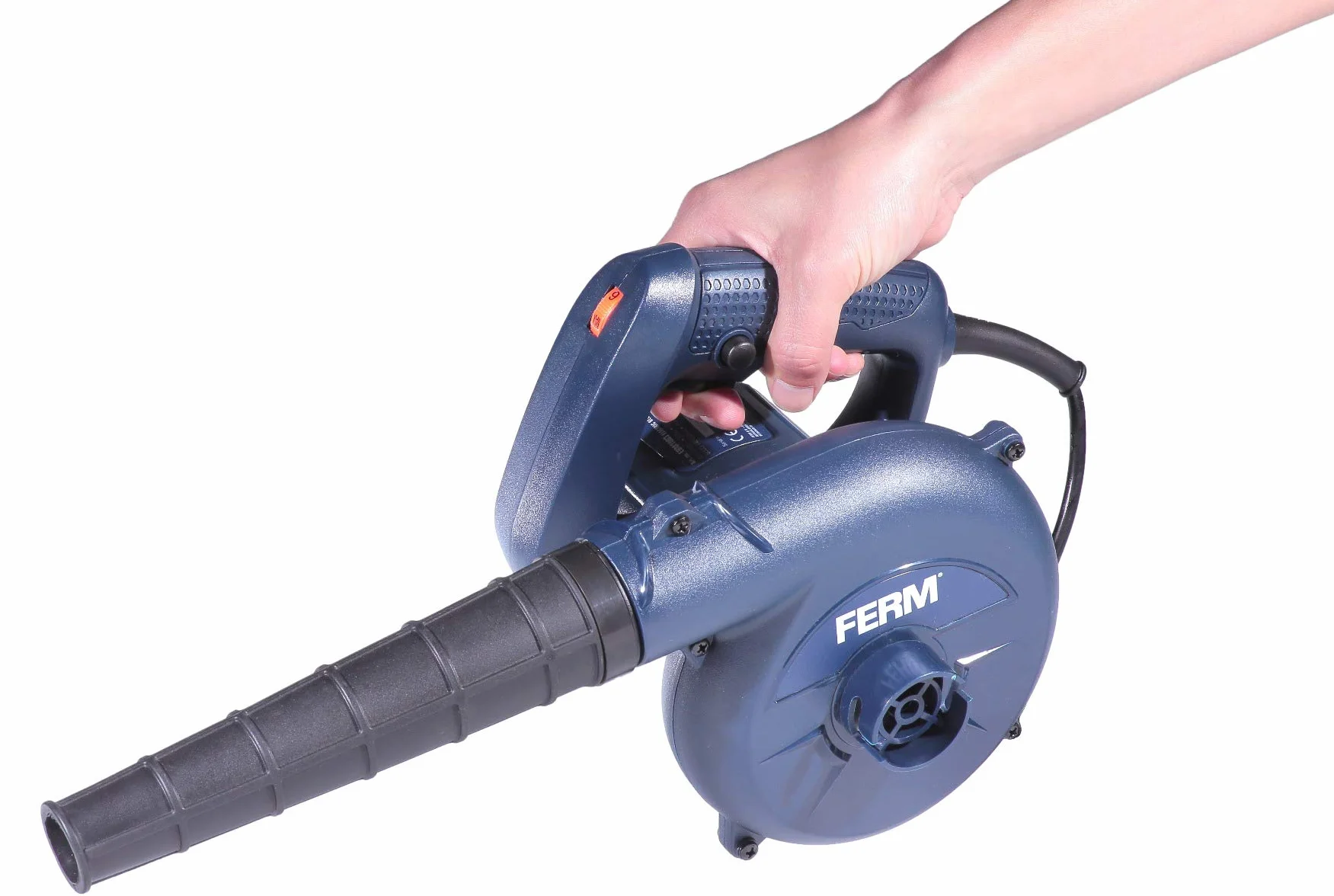 FERM Soffiatore elettrico 400W con tubo dell'aria rimovibile. Velocità variabile. Cavo di alimentazione di 3 m