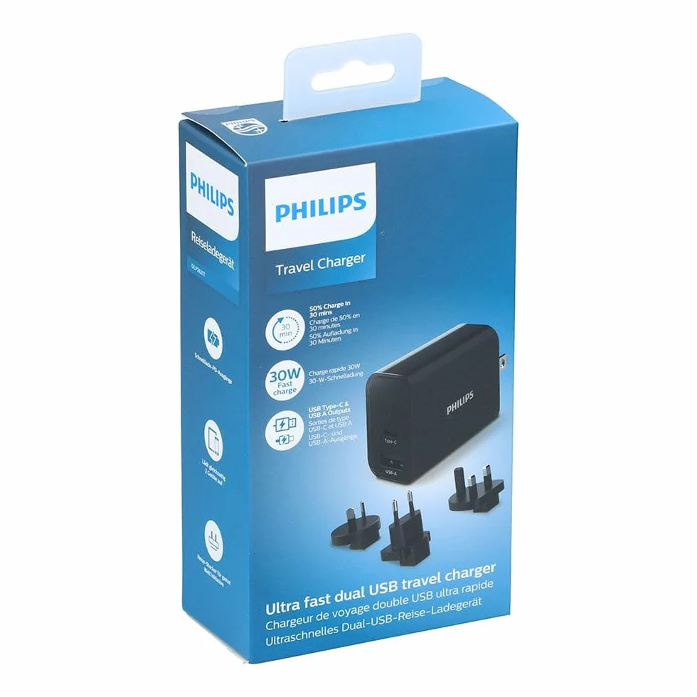 PHILIPS CARGADOR DE VIAJE ULTRA RAPIDO ACCESORIOS