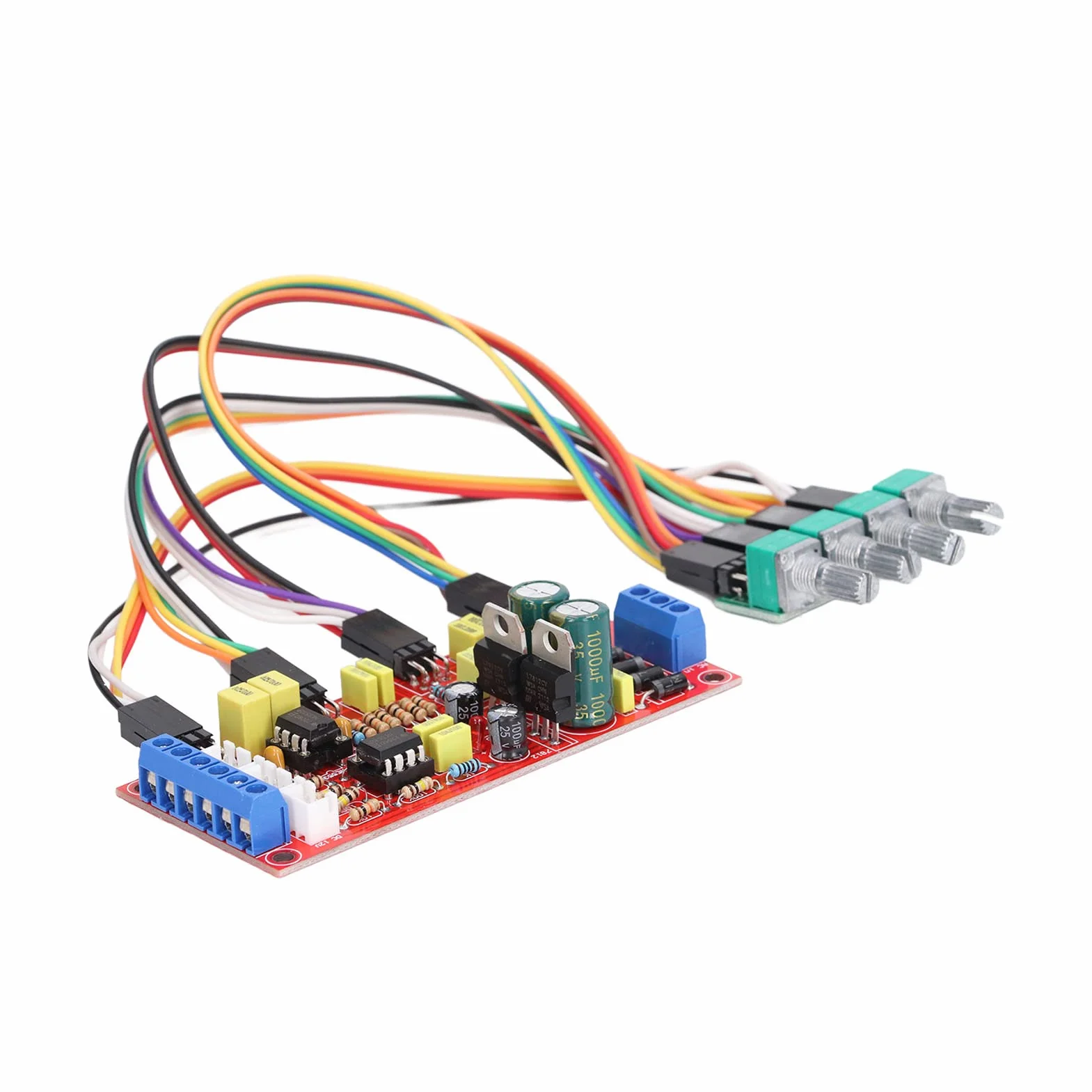 Preamplificatore Audio Professionale PCB con Controllo Volume e Tono Bassi Midrange Alti per Amplificatore Alta Fedeltà