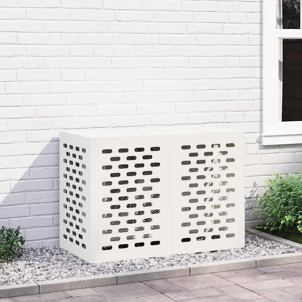 vidaXL Copertura per condizionatore d'Aria 100 x 50 x 70 cm Bianco Impermeabile Resistenza Invernale