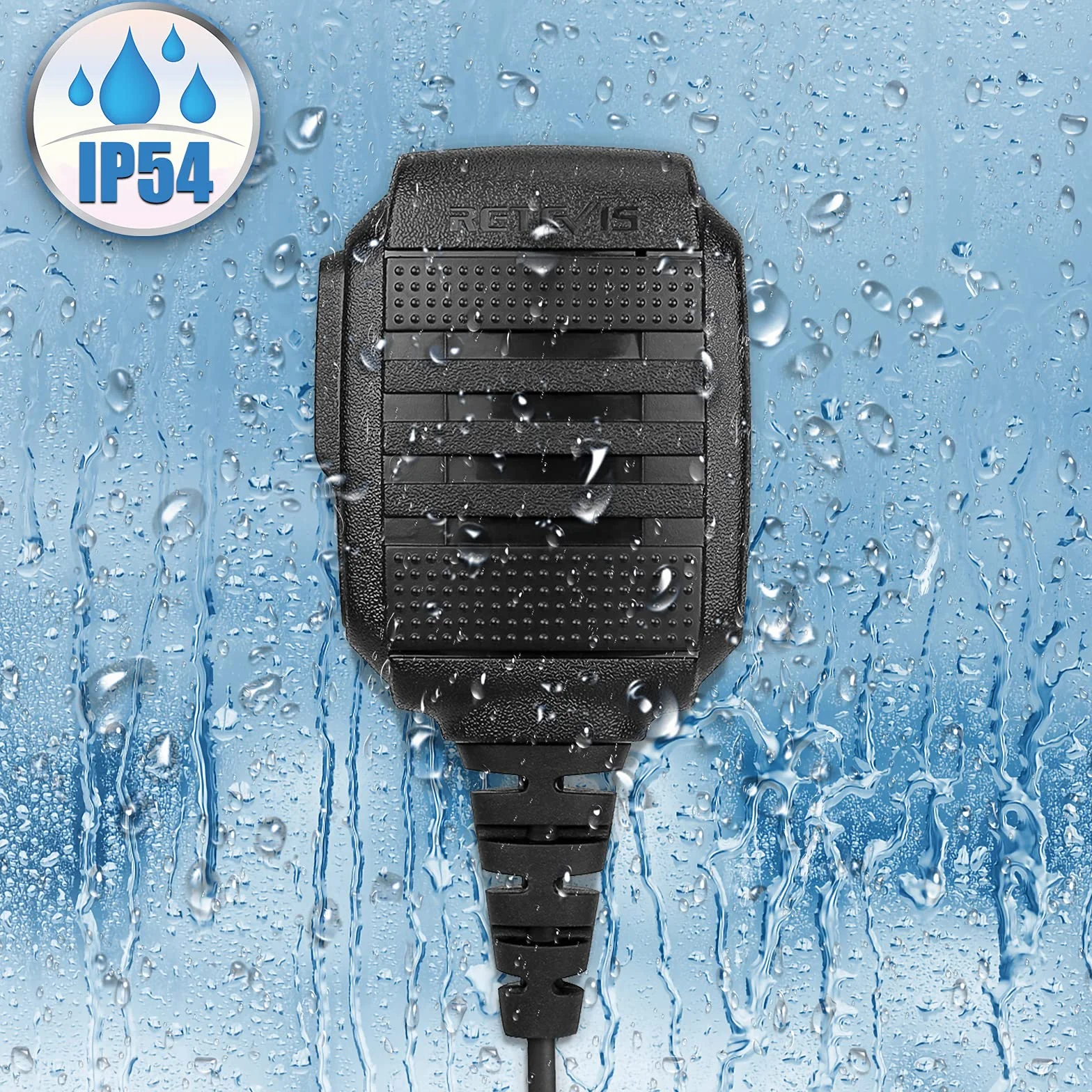 Retevis RS114 Walkie Talkie IP54 Altoparlante Microfono 2 Pin Compatibile RT24 RT27 RT22 RT622 RT5 RT5R RT28 Baofeng BF-888S UV-5R Kenwood (2 Pezzi)