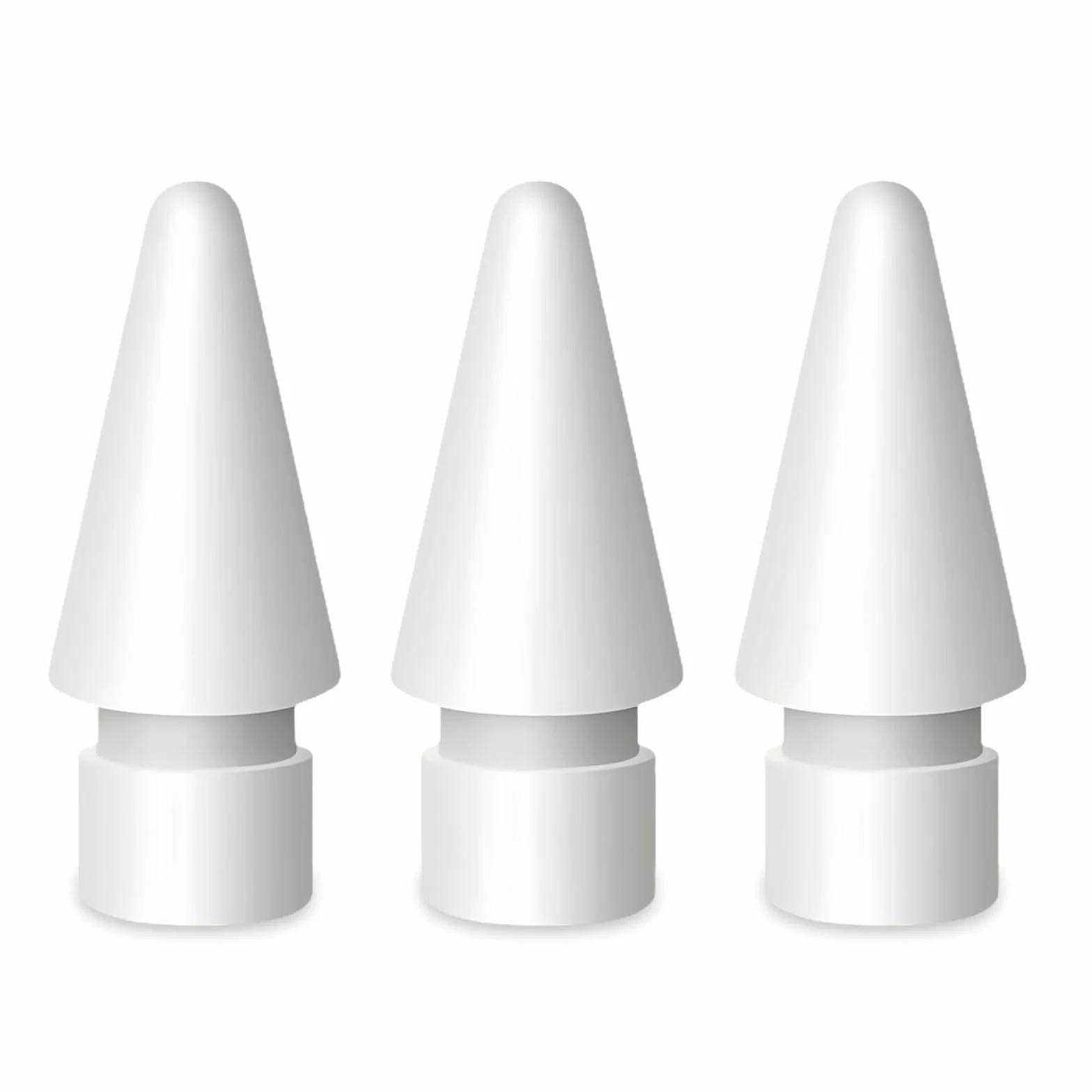 flintronic Punta per Apple Pencil, 3 Pezzi, Alta Sensibilità, Ricambio, Compatibile con 1a e 2a Generazione, Bianco