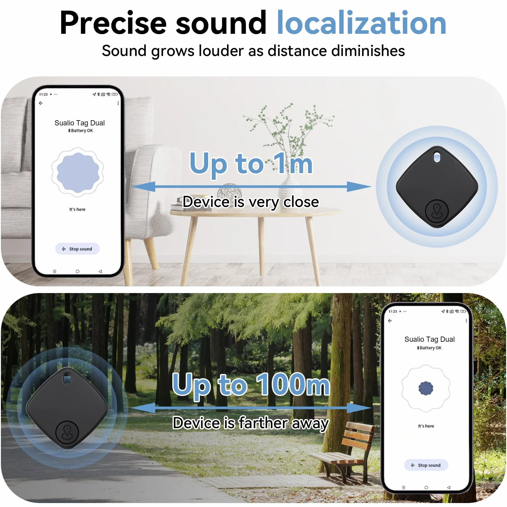 Smart Tracker Bluetooth 4 Pezzi IP67 Impermeabile Compatibile con Google Find Hub per Chiavi Bagagli Valigie (nero)