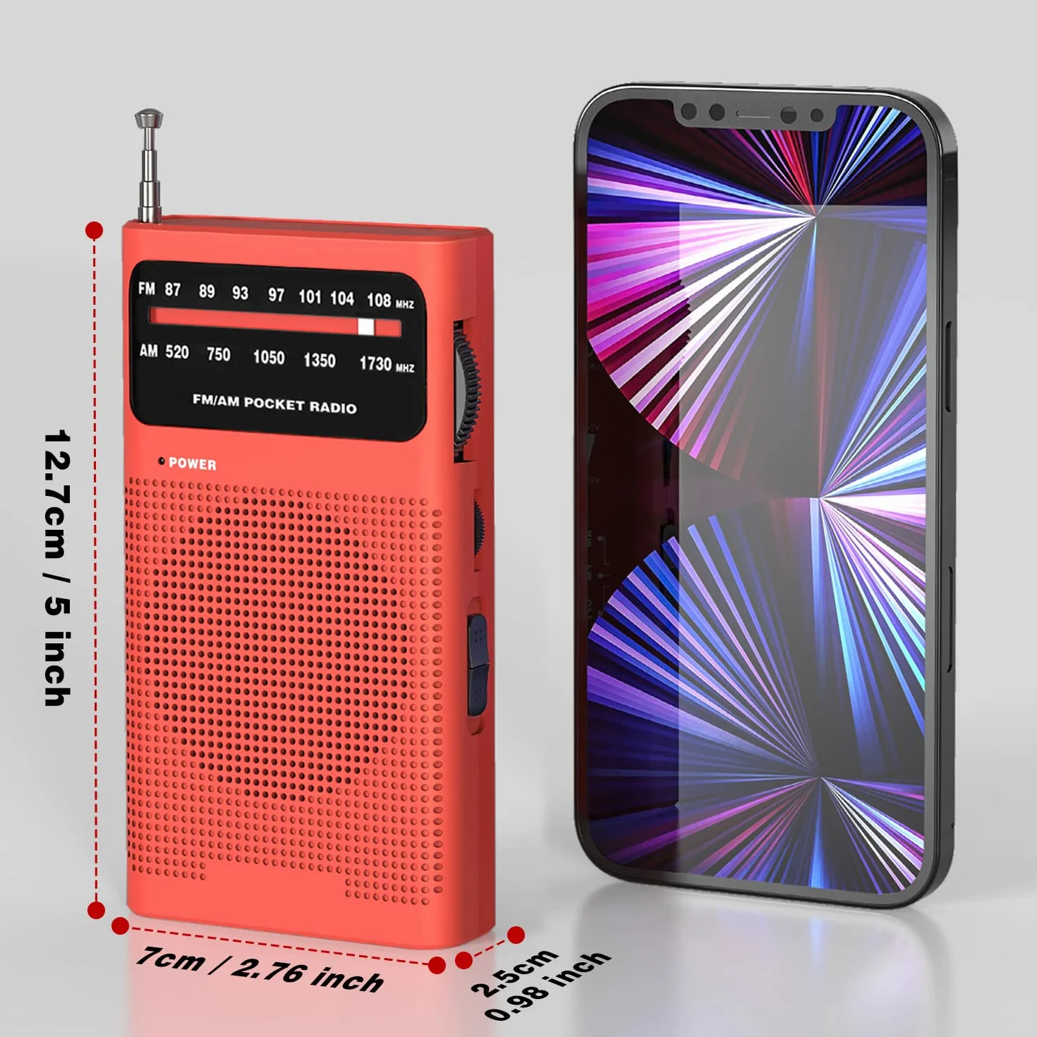 Tendak Radio Portatile FM/AM con Eccellente Ricezione e Jack per Cuffie