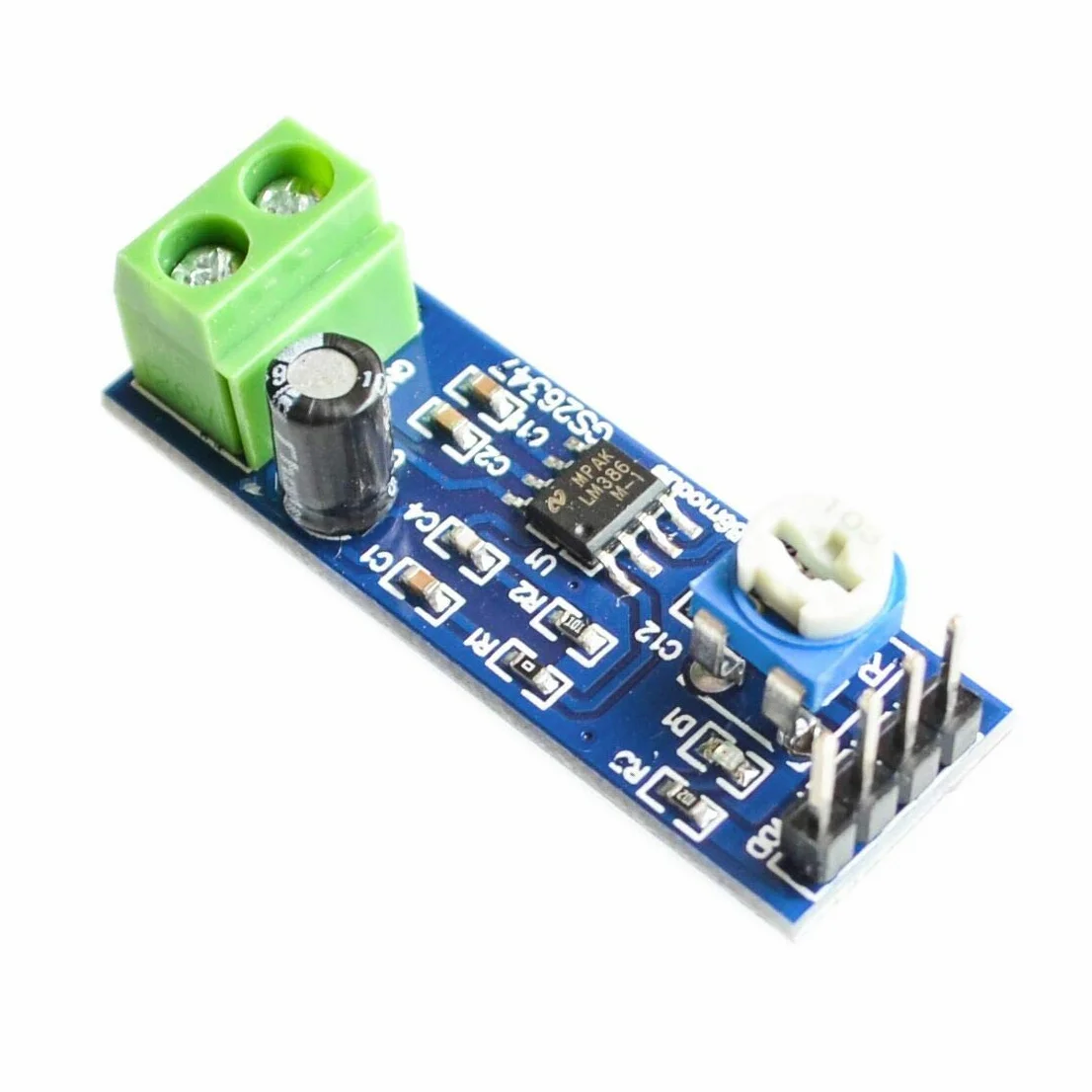 LM386 Audio Amplifier Module 200 Times 5V-12V 10K Resistance