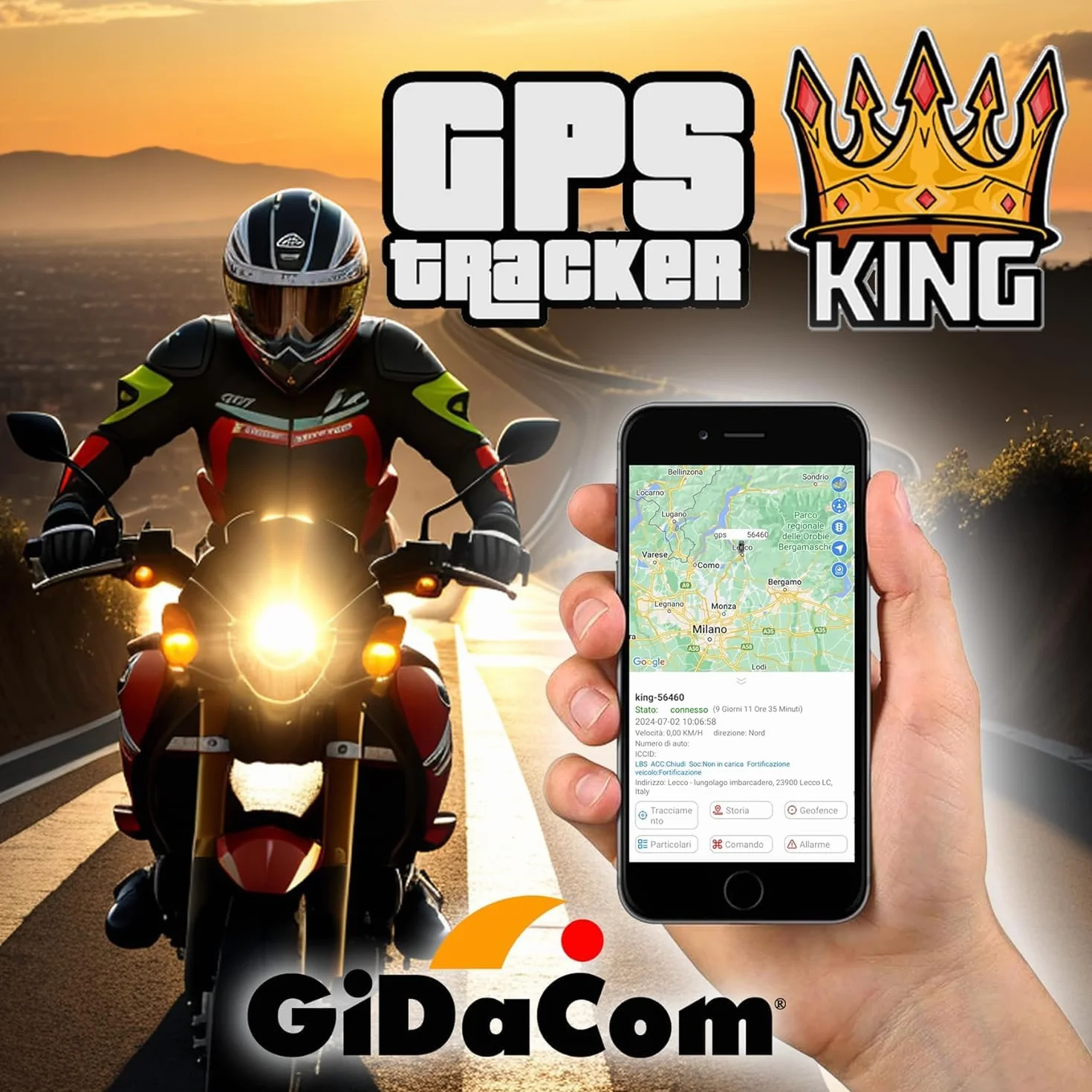 Localizzatore GPS 4G Tracker Antifurto Auto Moto Camper con APP e RELE' ON/OFF