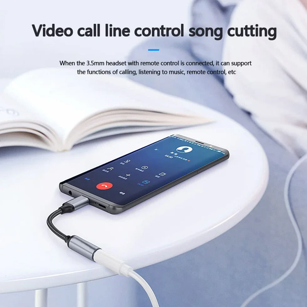 Unnderwiss Adattatore Audio USB C a Jack 3.5 mm per Cuffie, Compatibile con Galaxy S21 S21+ Note20 S20 Ultra, Huawei P40 P30 Pro Mate 20 30, Xiaomi 9 8