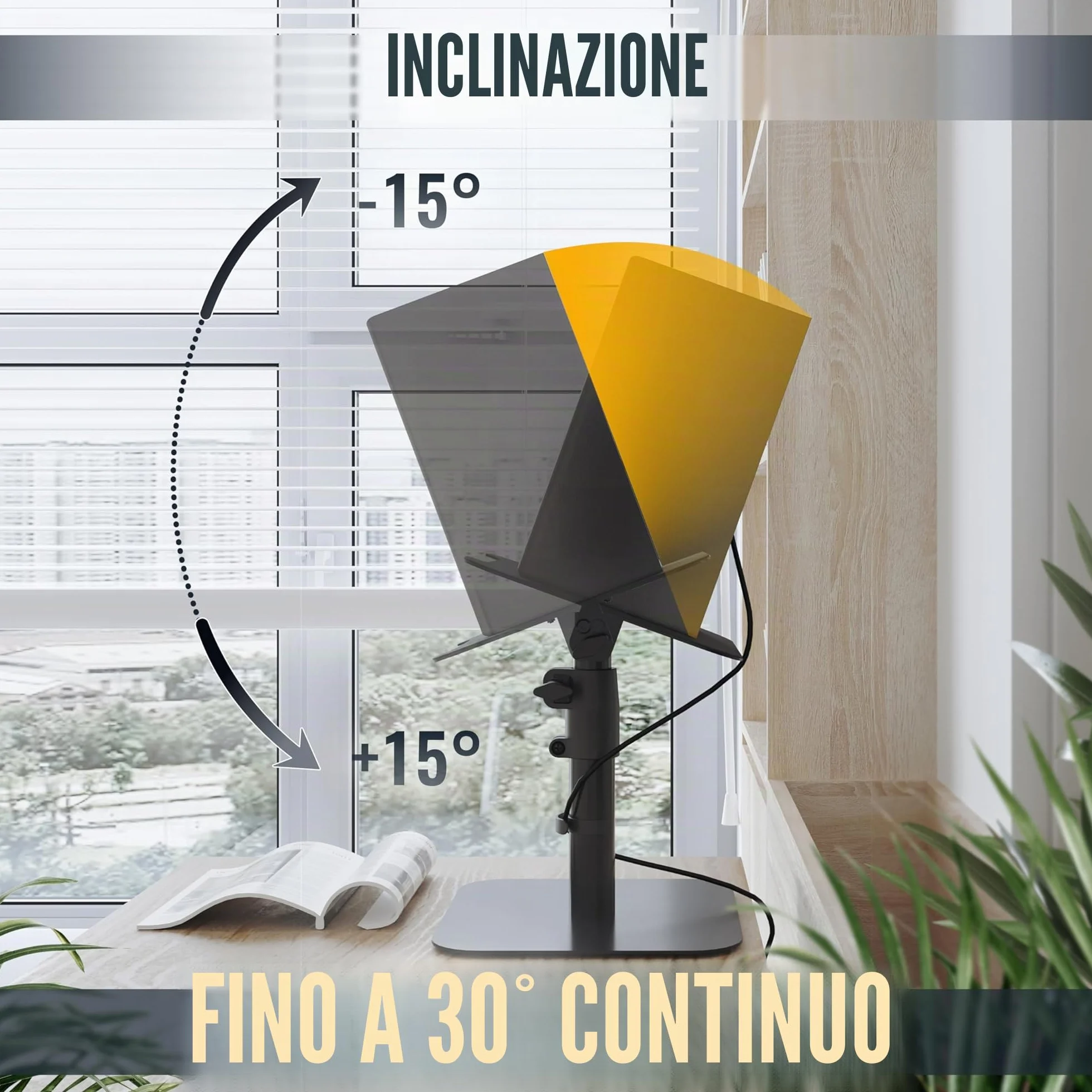 RICOO Supporto per Altoparlanti LH069-T Universale da Terra Set da 2, Nero