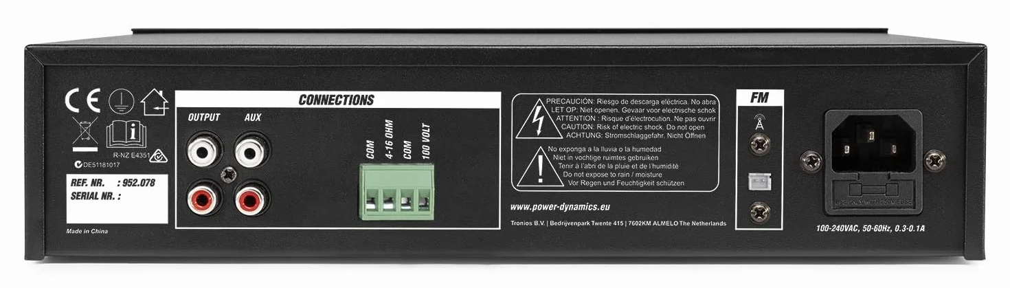 Impianto Audio da Giardino IPX5 Amplificatore 4 Casse
