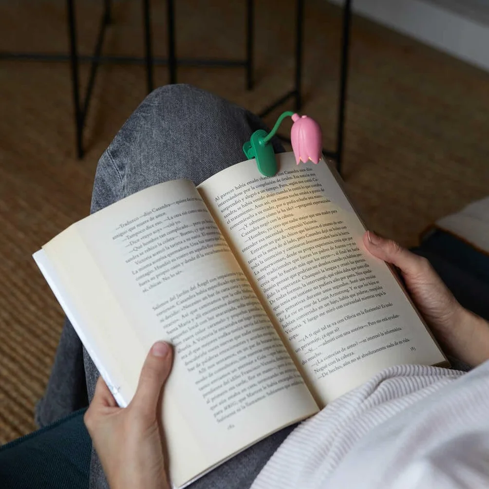 Balvi Lampada Flessibile a Forma di Tulipano Rosa per Lettura
