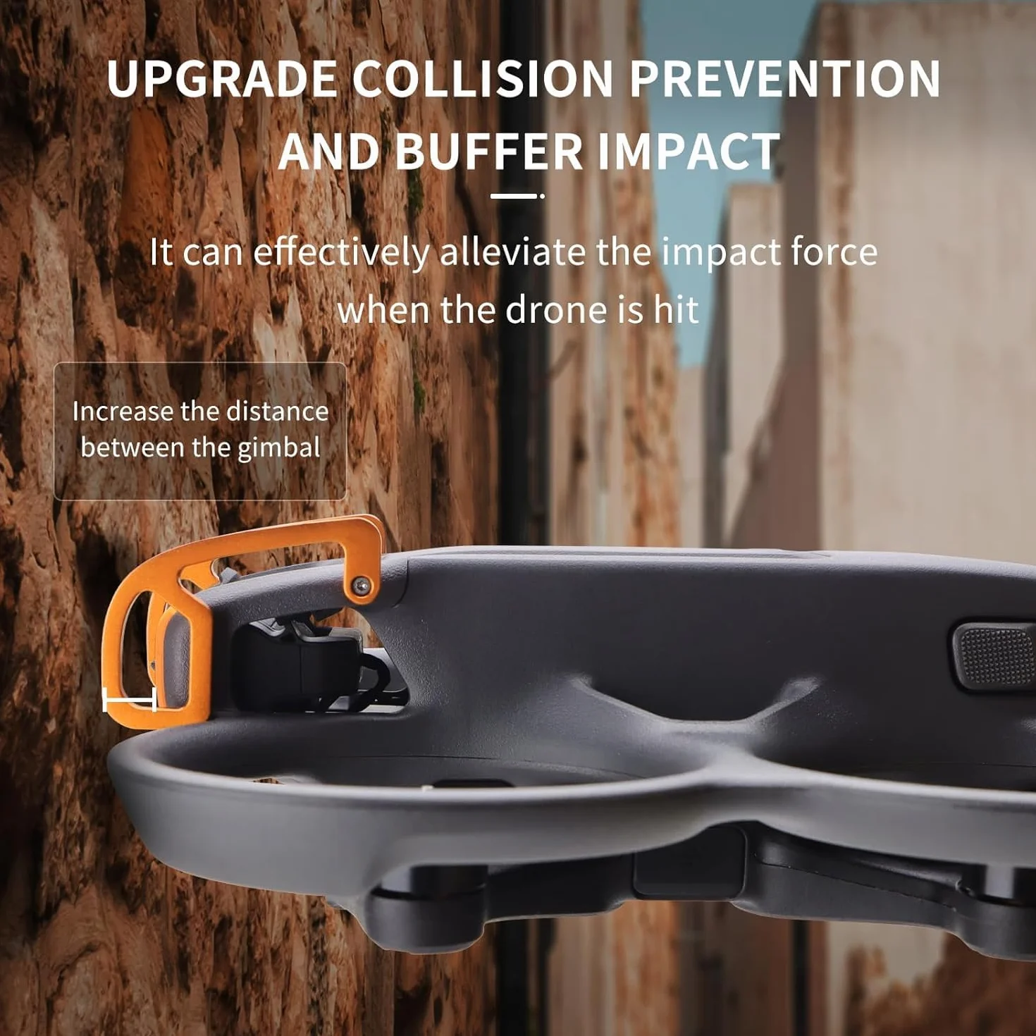DJI Avata 2 Gimbal Protector Bumper Anti-Collision Aluminum Alloy Lens Guard