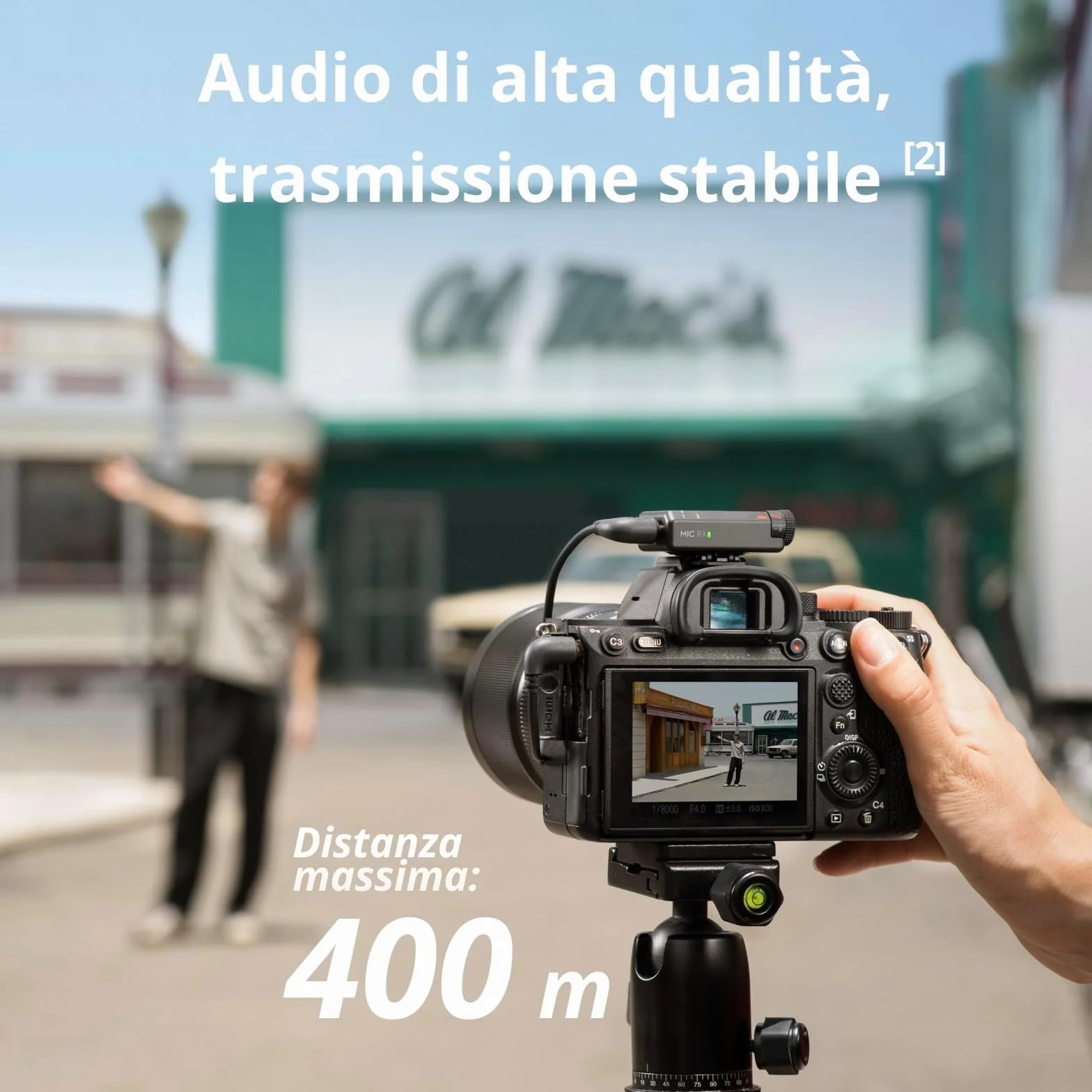 DJI Mic Mini 2 TX + 1 RX Wireless Microfono Leggero 48 Ore Cancellazione Rumore per Fotocamere iPhone Android Vlog