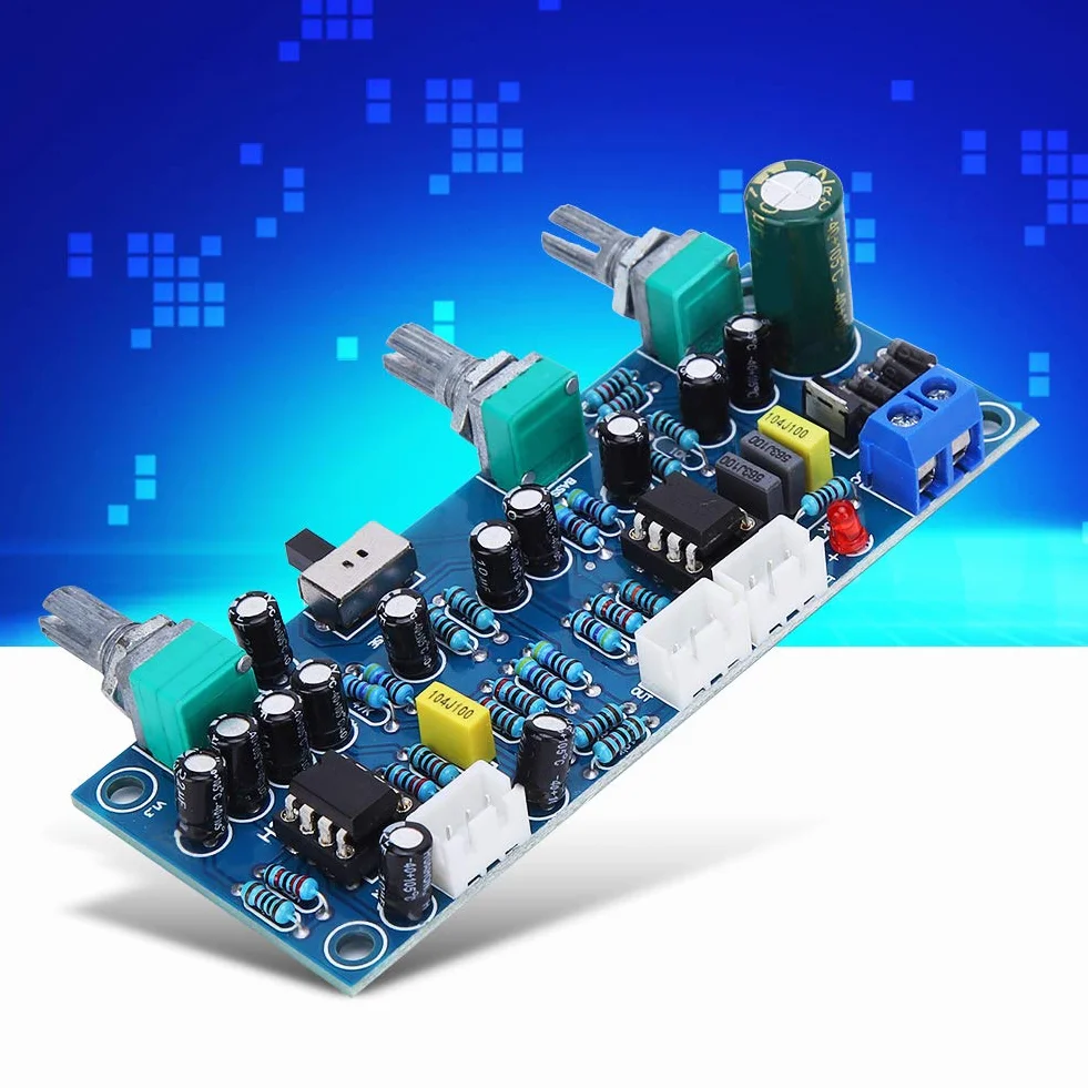 Scheda preamplificatore 2.1 canali Subwoofer Filtro passa-basso Processore audio