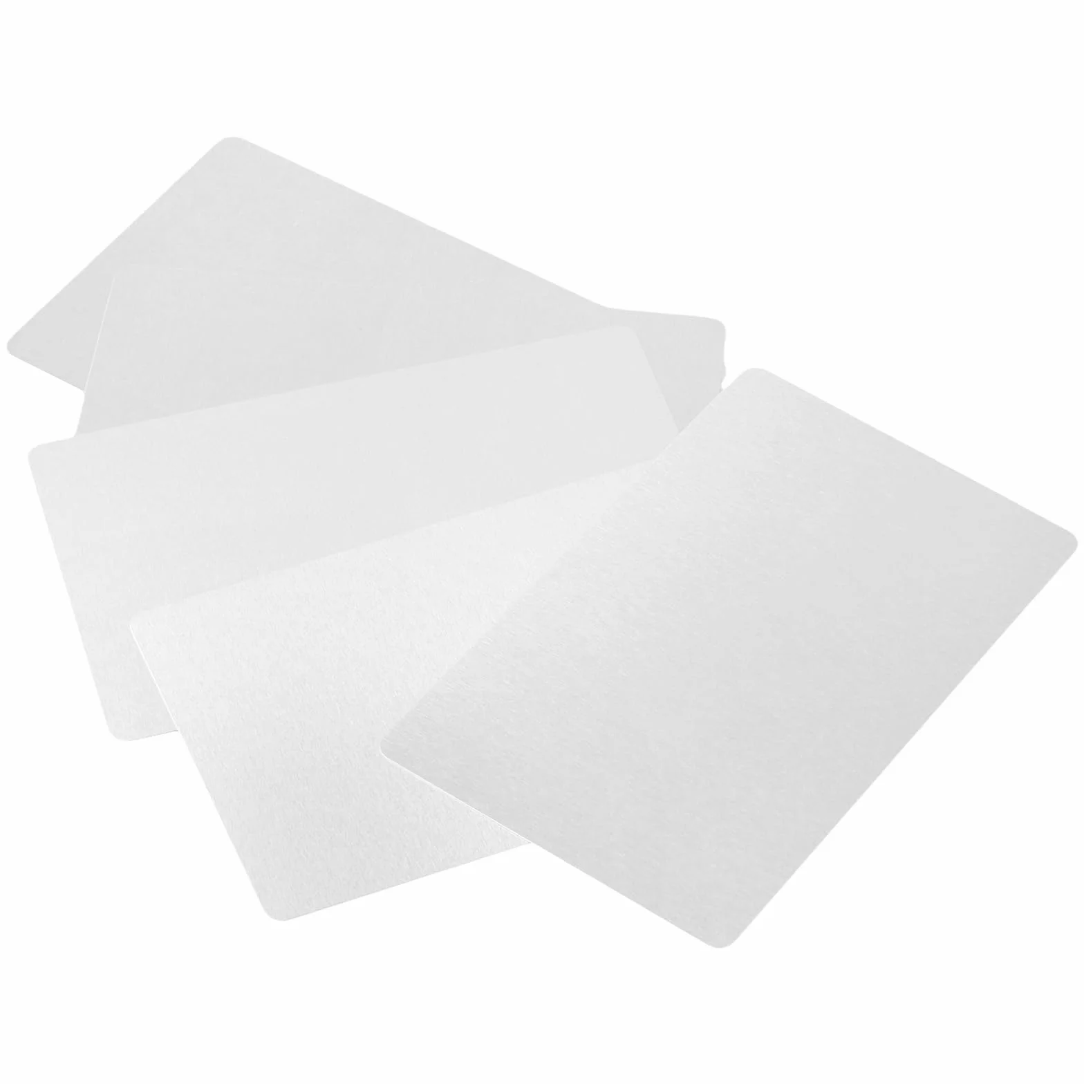 KEILEOHO Biglietti da Visita in Alluminio Argento 86 x 54 x 0,21 mm 150 Pezzi per Marcatura Laser DIY