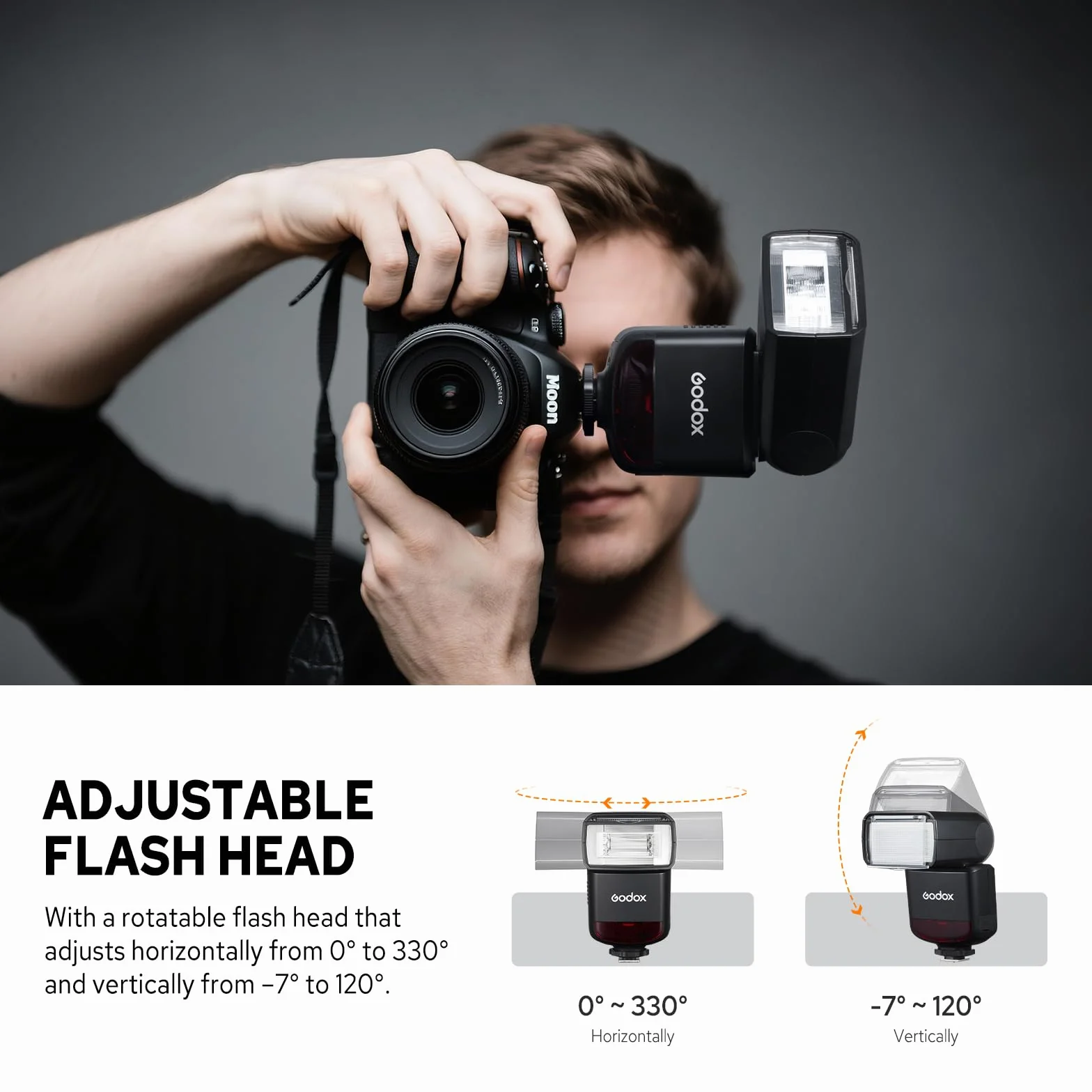 Godox TT520III Flash Speedlite GN33 Manuale per Fotocamera con RT-16 e S1 S2 PC Sync Canon Sony Fujifilm Nikon Panasonic Olympus