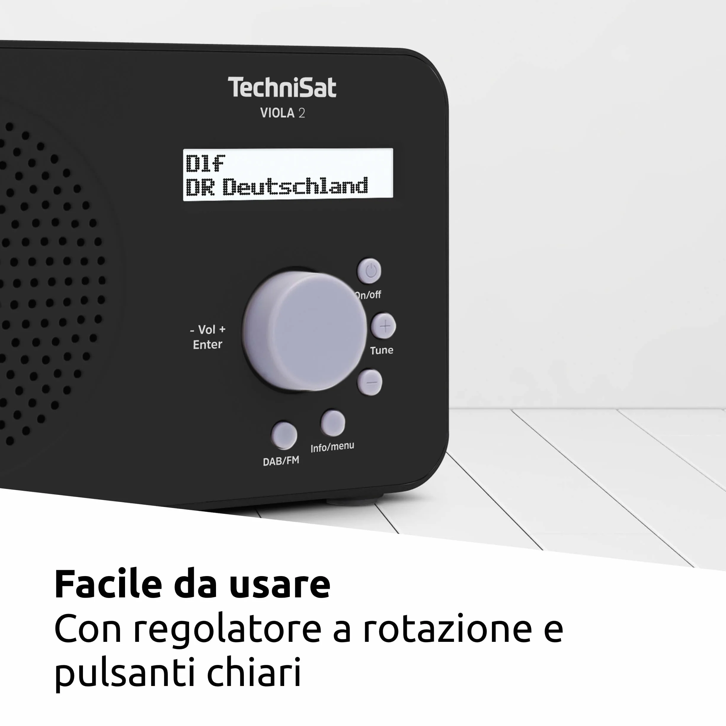 TechniSat VIOLA 2 Radio DAB portatile DAB+ FM 1 Watt RMS
