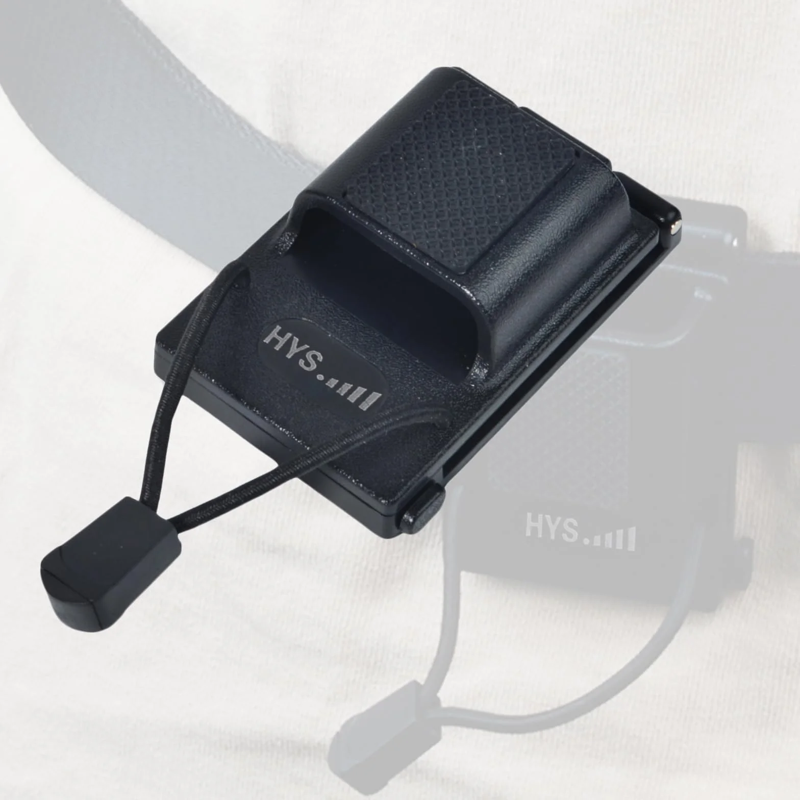 Supporto per walkie talkie da cintura 25-58mm, clip per radio compatibile Molle, Nero