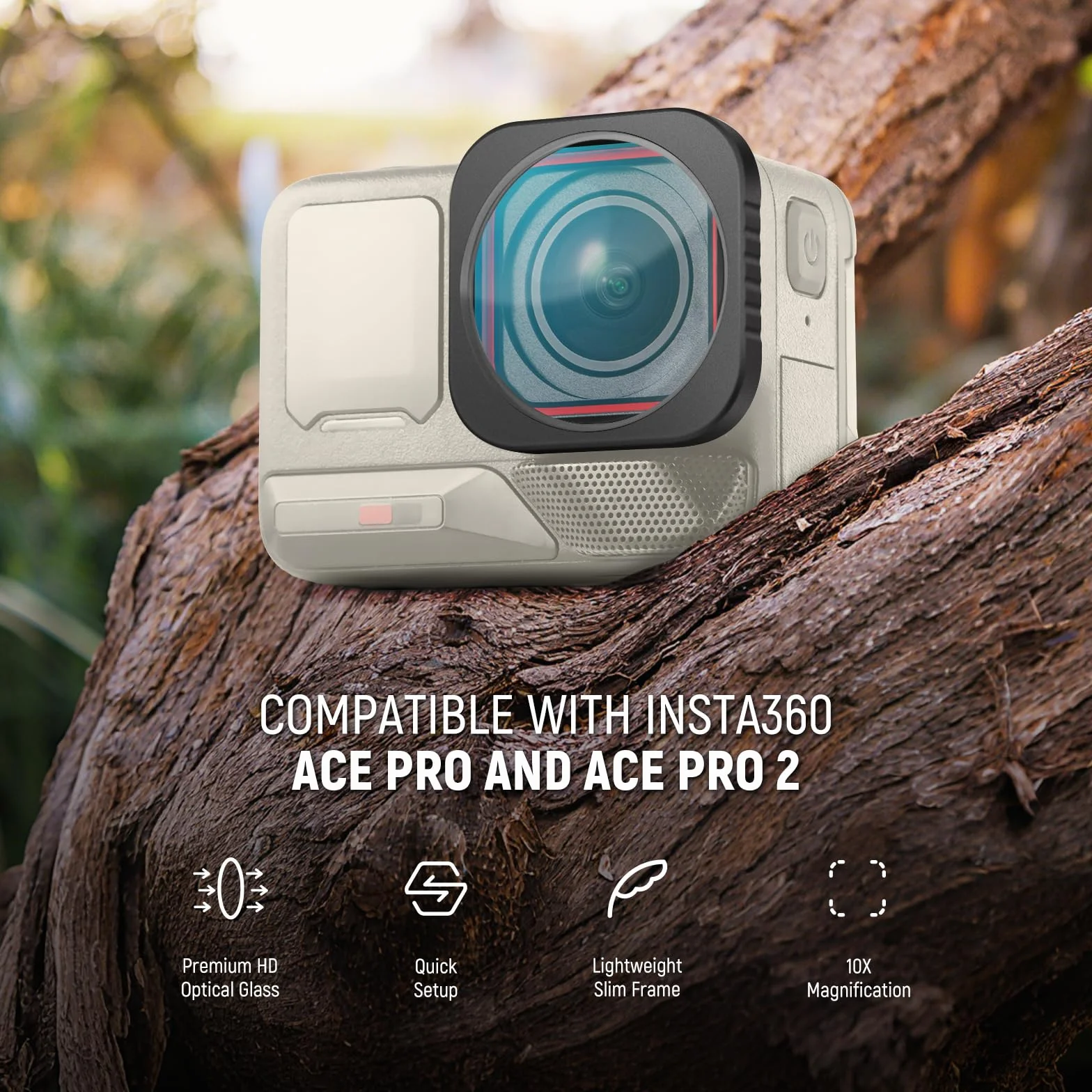 NEEWER Obiettivo Macro 10X Compatibile Insta360 Ace Pro Ace Pro 2 LS-C40