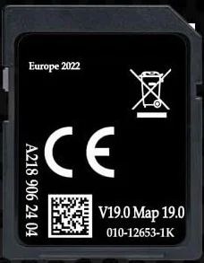 Mapa GPS Europa 2022 v19 do Mercedes Garmin Map Pilot