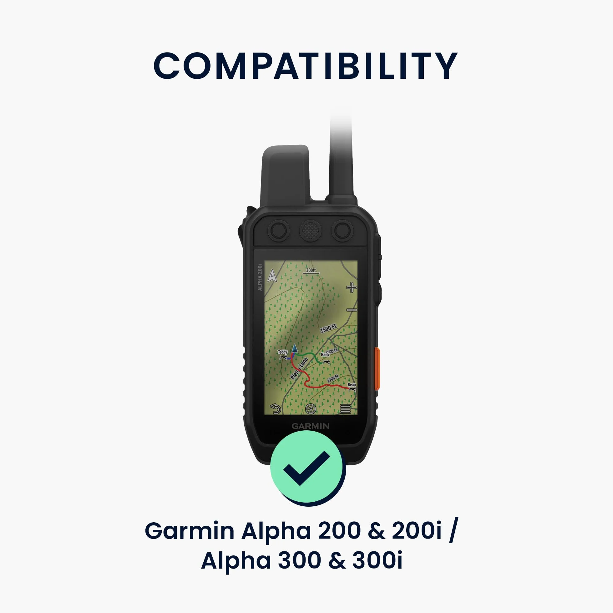 kwmobile Protezione Navigatore GPS Compatibile con Garmin Alpha 200 & 200i / Alpha 300 & 300i Cover Set 2x Pellicola Protettiva Schermo