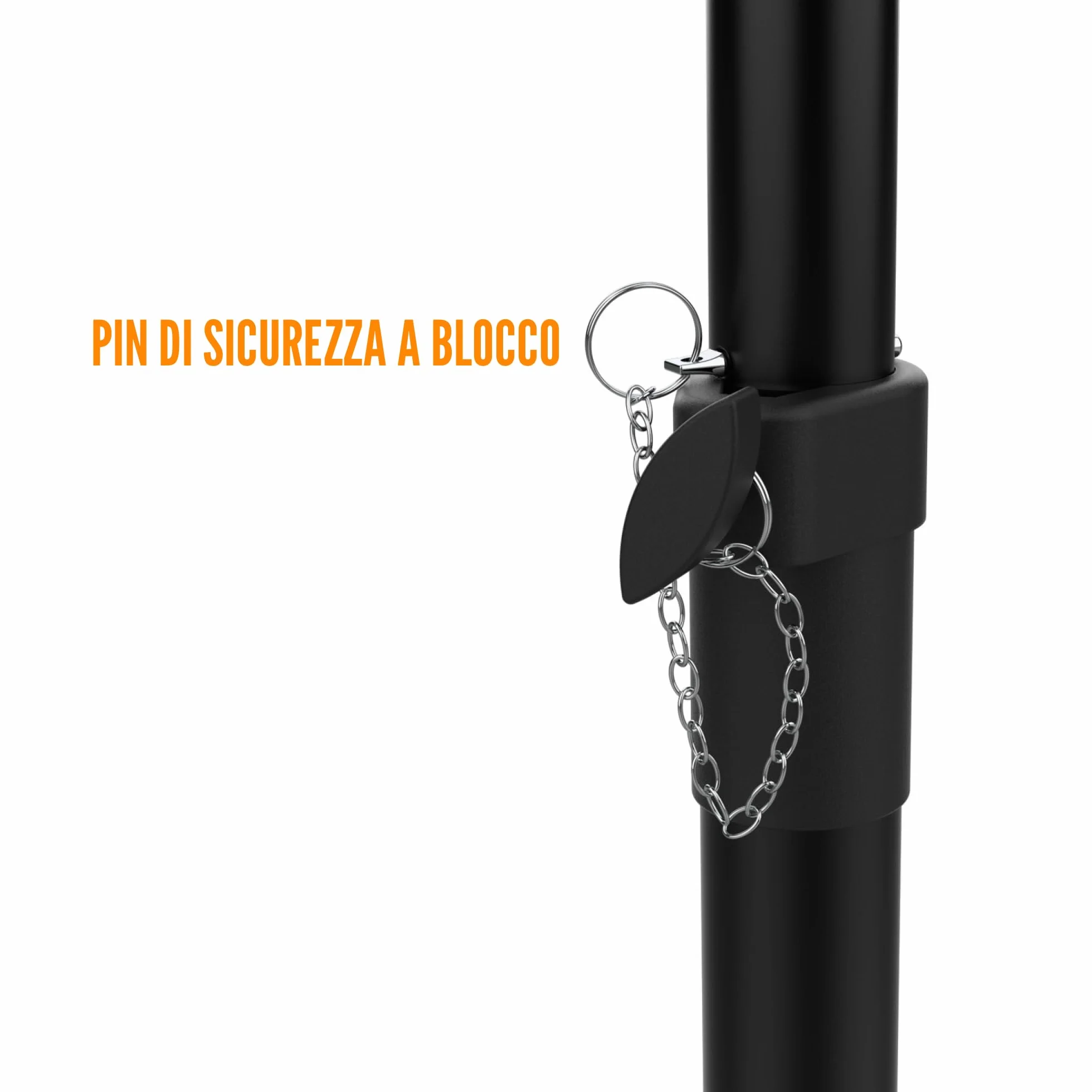 Audibax Neo 121 Supporto per Altoparlanti Professionale Treppiede Pieghevole Altezza Regolabile 67-115 cm Peso Massimo 40 kg