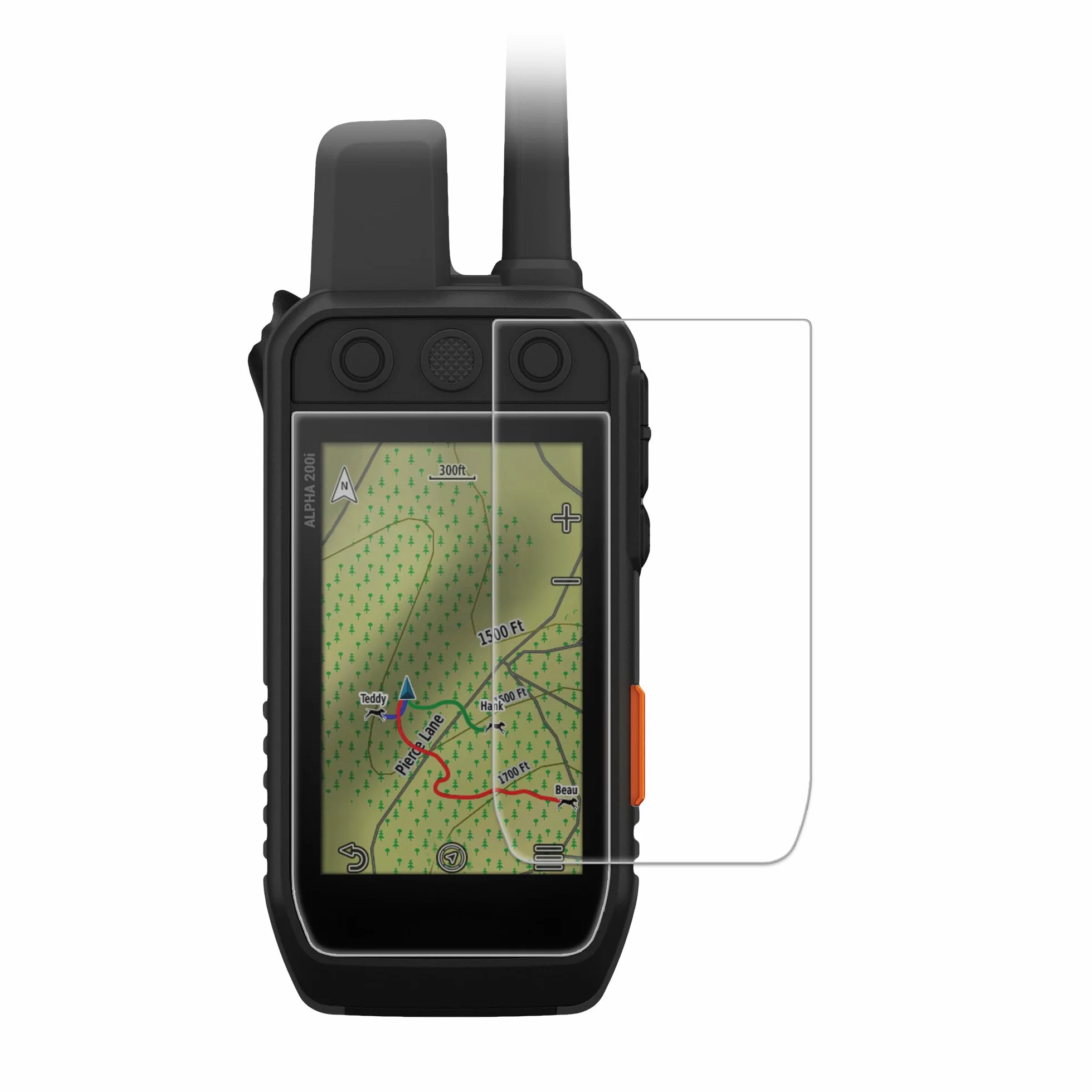 kwmobile Protezione Navigatore GPS Compatibile con Garmin Alpha 200 & 200i / Alpha 300 & 300i Cover Set 2x Pellicola Protettiva Schermo