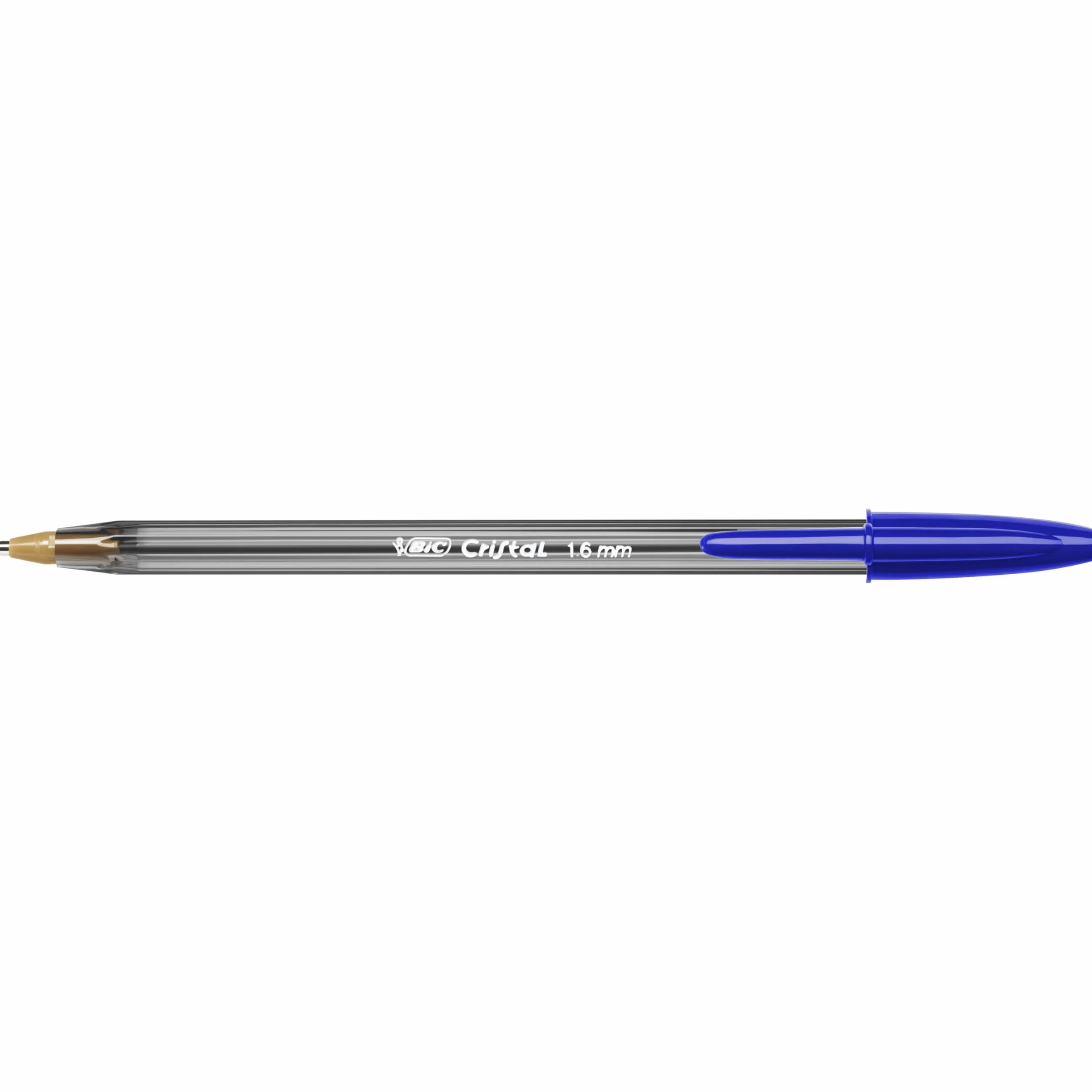 BIC Cristal Large Penne a Sfera Blu Punta Media 1.6 mm Confezione 50