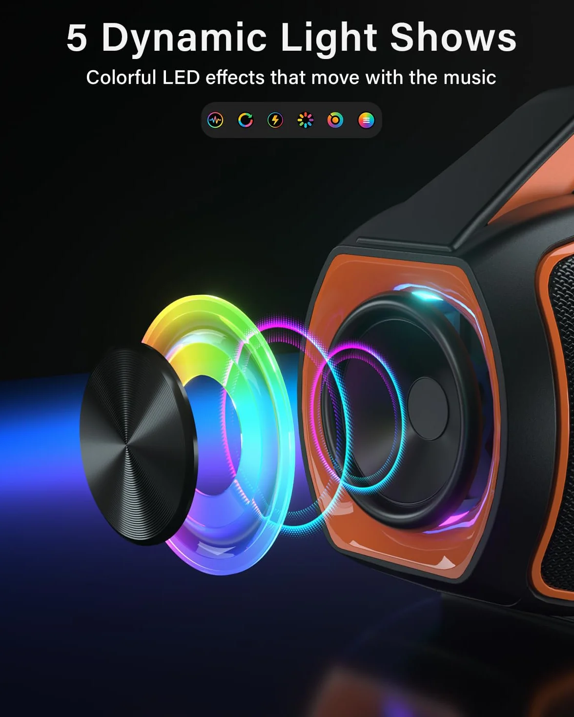 Cassa Bluetooth Portatile 200W MAX Altoparlante Wireless 2 Woofer 2 Tweeter IP65 Impermeabile DSP TWS USB TF AUX