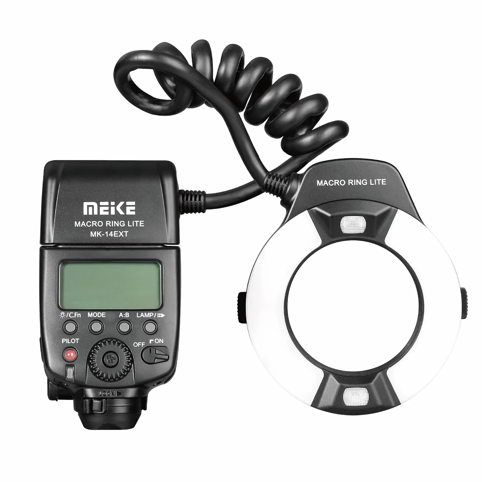 Meike MK-14EXT-C E-TTL Macro Ring Lite Flash con LED AF Assist per Canon DSLR