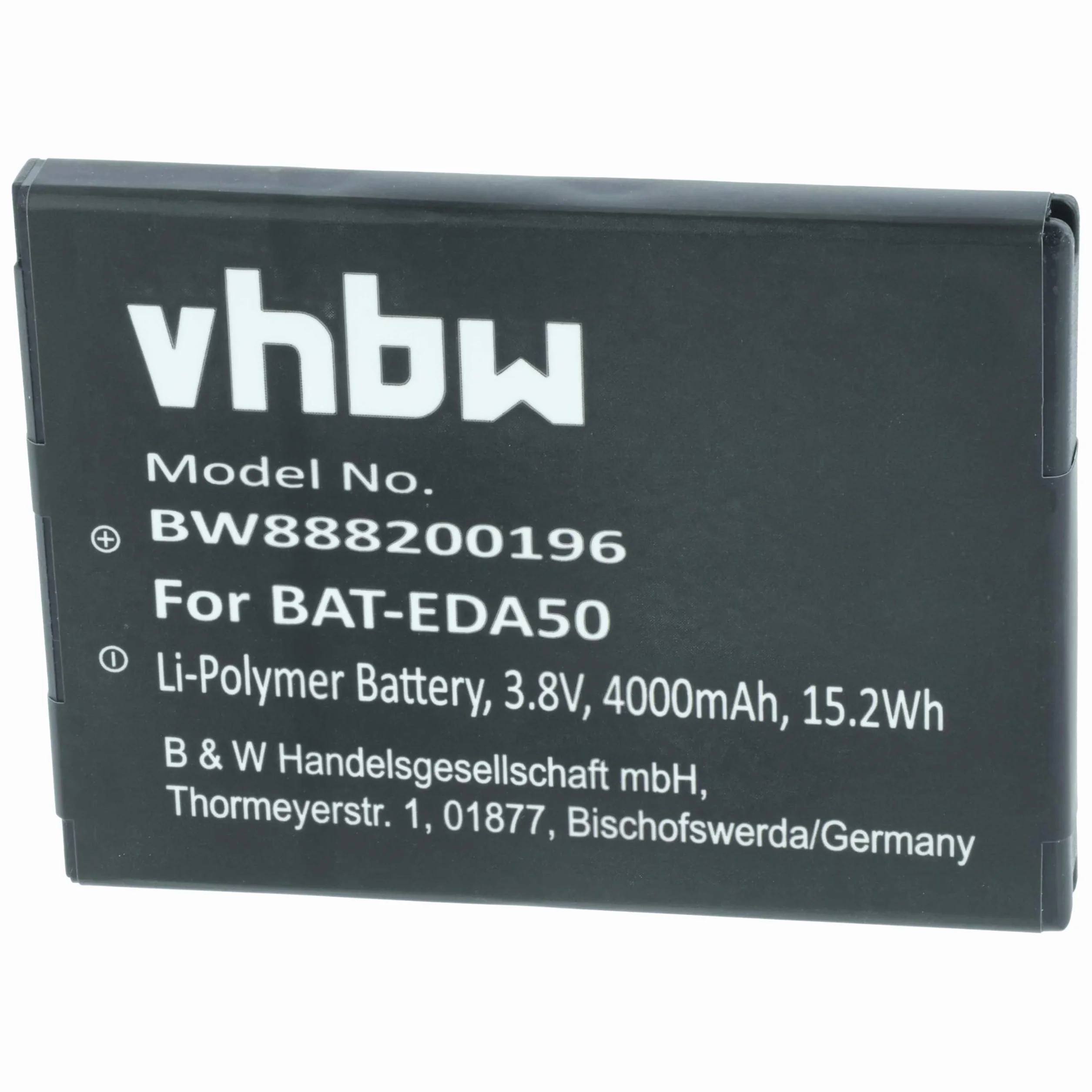 vhbw batteria sostituisce Honeywell 4000mAh 3,8V Li-Poly per lettore di codici a barre POS
