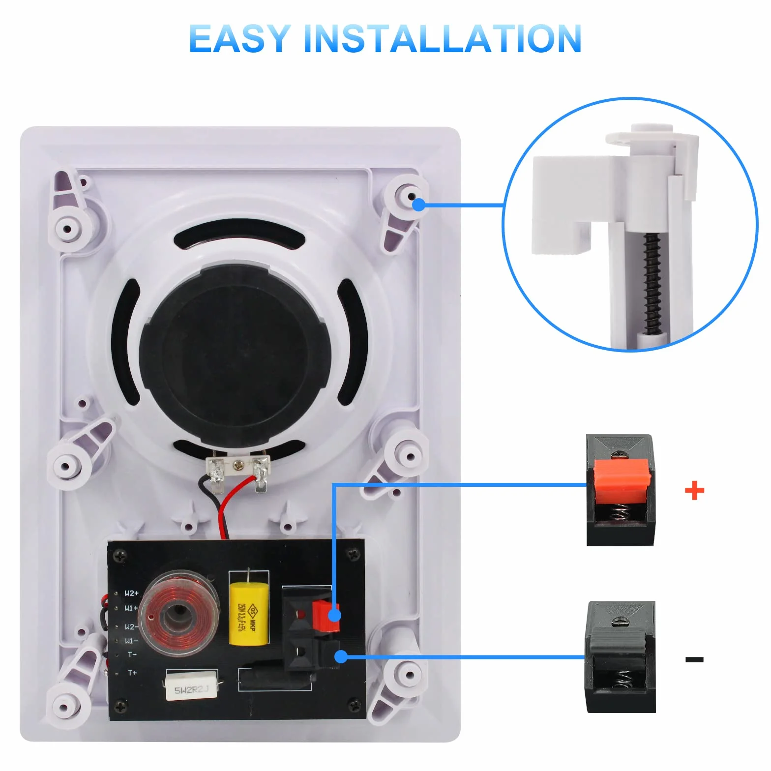 Herdio 5.25 Pollice 2-Way Bluetooth Altoparlanti Soffitto Parete Interno/Esterno Coppia