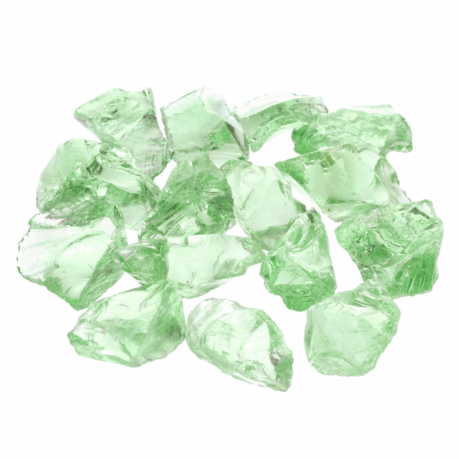 QUARKZMAN Fuoco Vetro per Fuoco Fossa 2-3cm(1/9") Alta Lucente Riflettente Vetro Rocce per Naturale O Propano Caminetto Sicuro per Aperto e Interno Fuoco Fossa Vetro Verde Oliva
