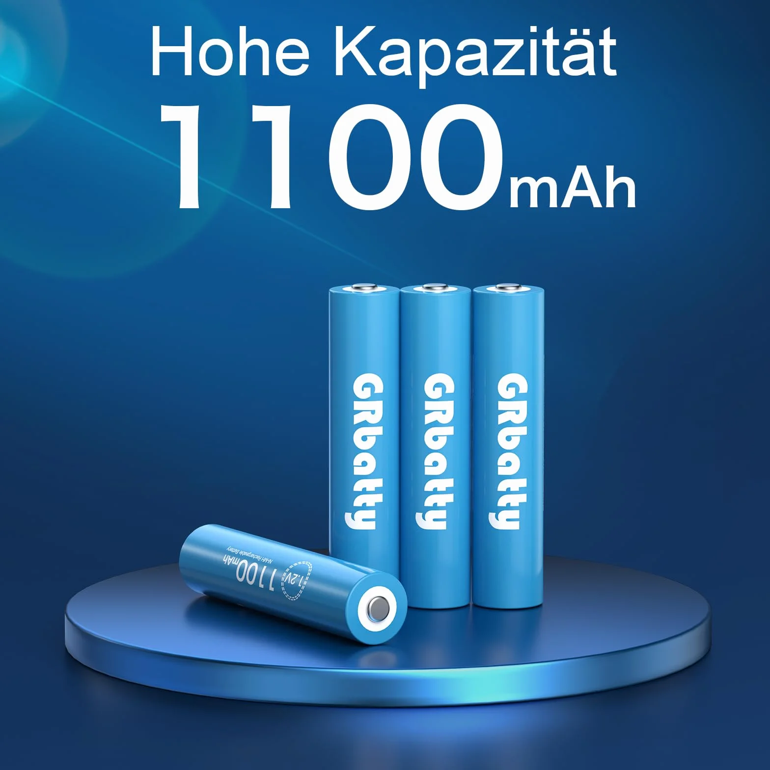 Batterie Ricaricabili AA AAA 3300mAh 1100mAh 1.2V con Caricabatterie LCD 8 Pezzi