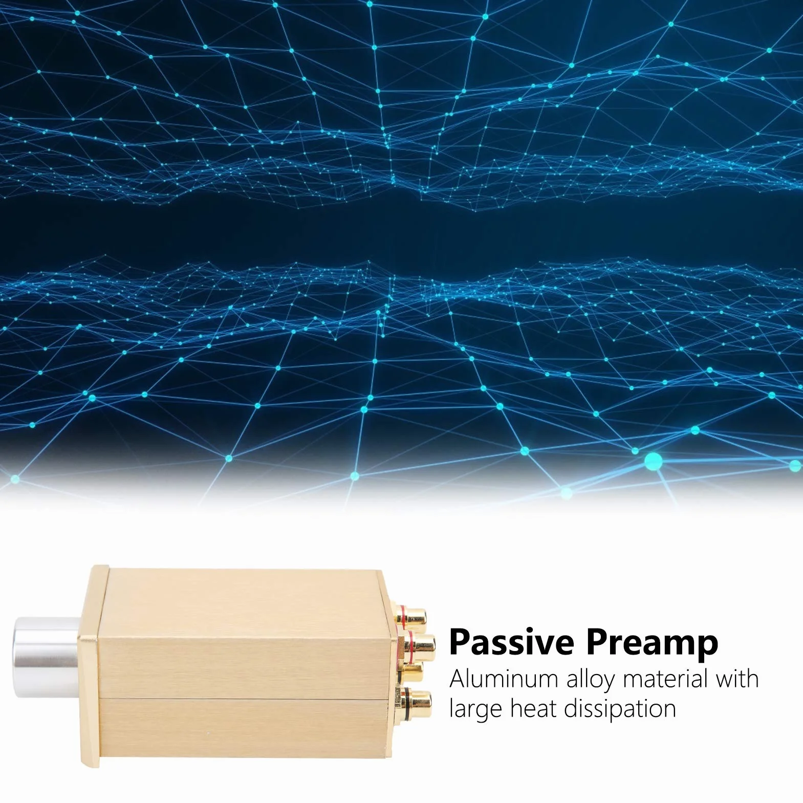 Preamplificatore Passivo Regolatore del Volume TV Ad Alta Precisione Dorato