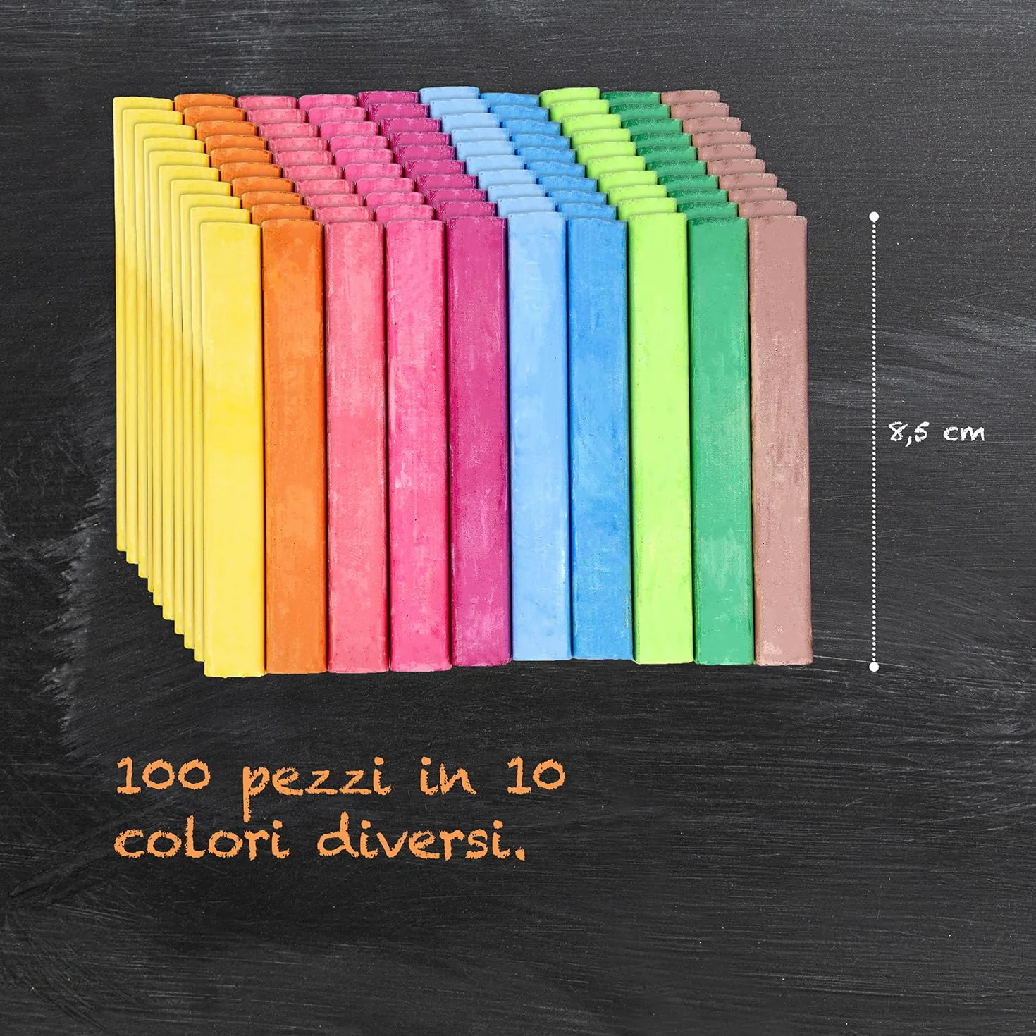 Westcott Gessetti Colorati 1,2 cm Diametro 8,5 cm Lunghezza Confezione Risparmio