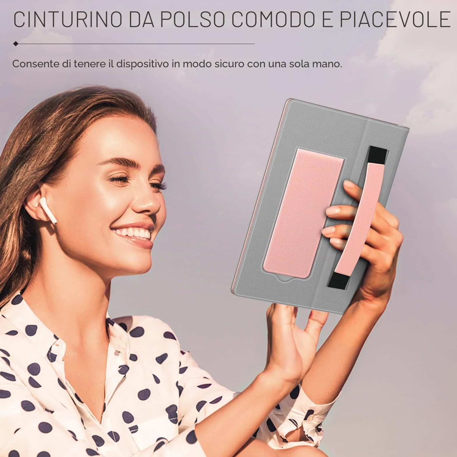 MoKo Etui Uniwersalny do Czytników E-Book 6-7 cali, PU Skóra, Różowe Złoto