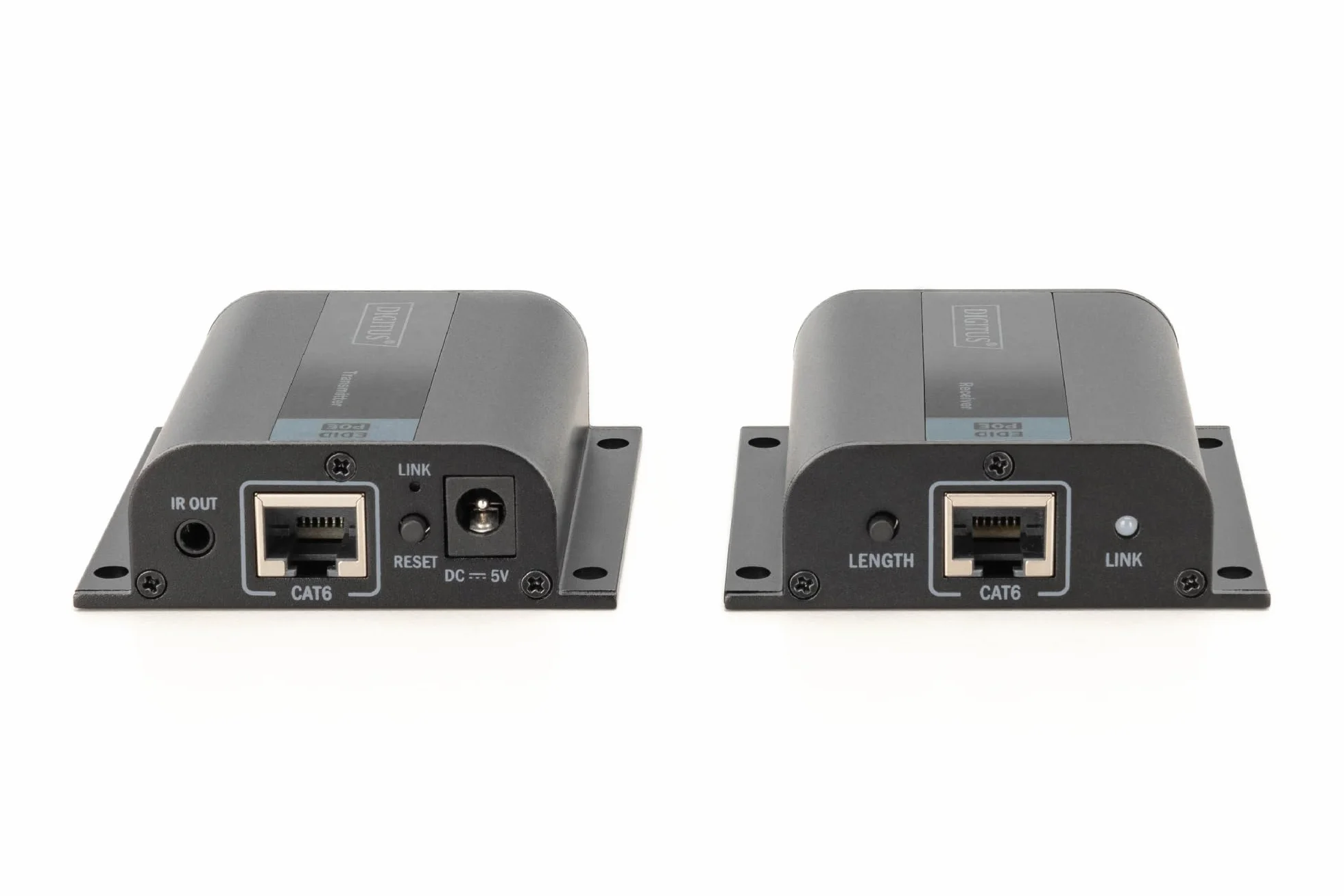 DIGITUS DS-55100-1 Estensore HDMI Full HD 1080p 60 Hz 50 m cavo LAN Set Trasmettitore Ricevitore Loop-Out IR HDCP 1.2a