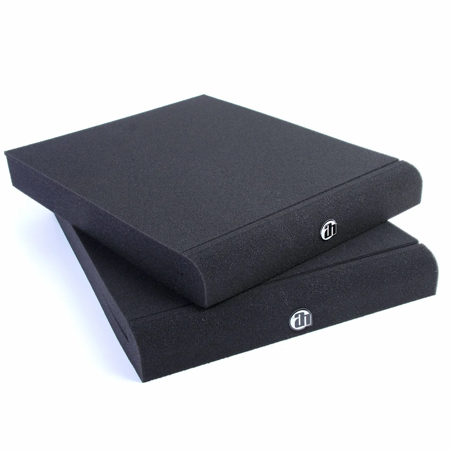 Adam Hall Stands Pad Eco Serie Absorber Monitor Studio Grigio Antracite 26.5 x 33 x 4 cm Set 2