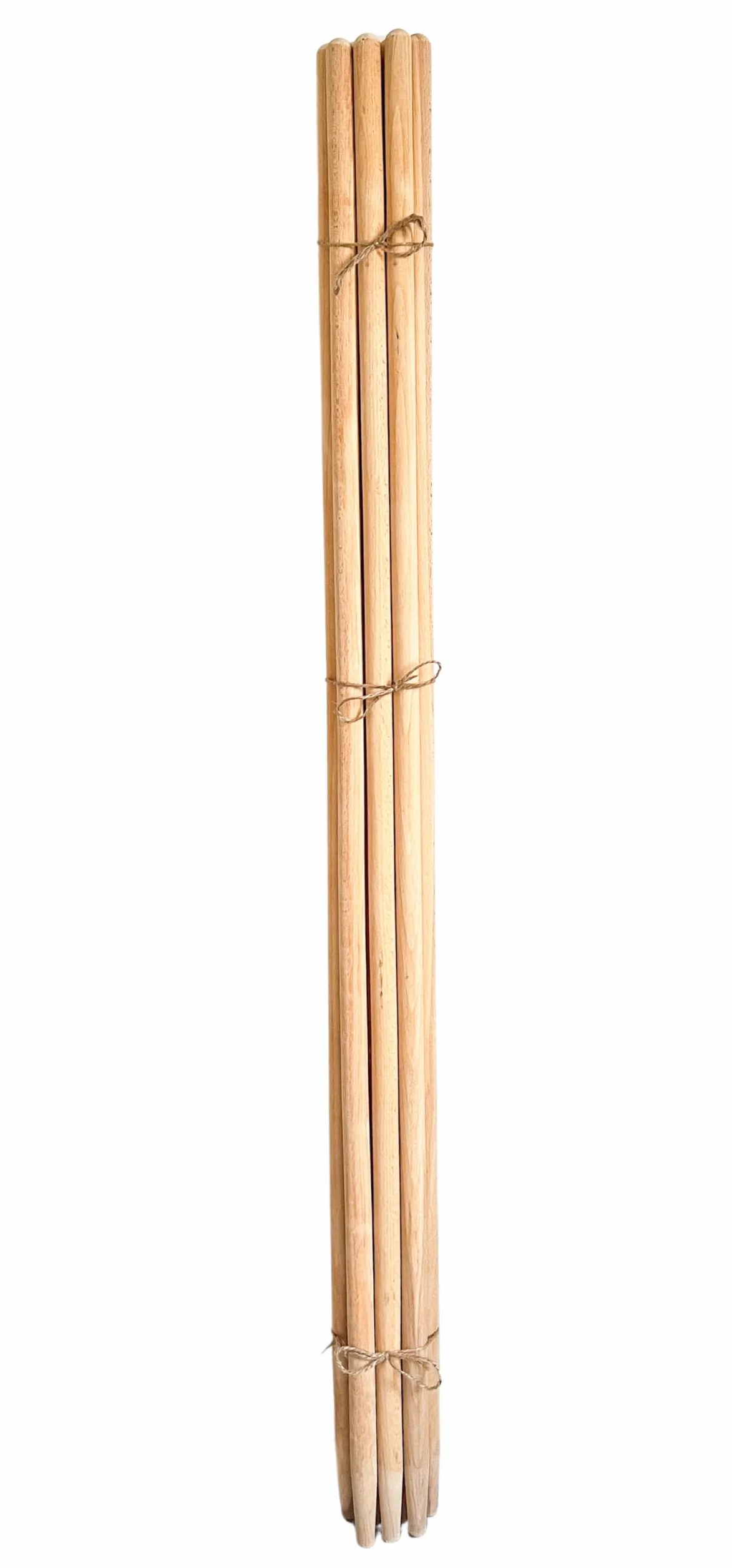Manico di ricambio in legno, 130 cm, manico in legno di faggio, manico in legno di faggio, diametro 27 mm, manico in legno per attrezzi da giardino, zappe da giardino – 10 pezzi.
