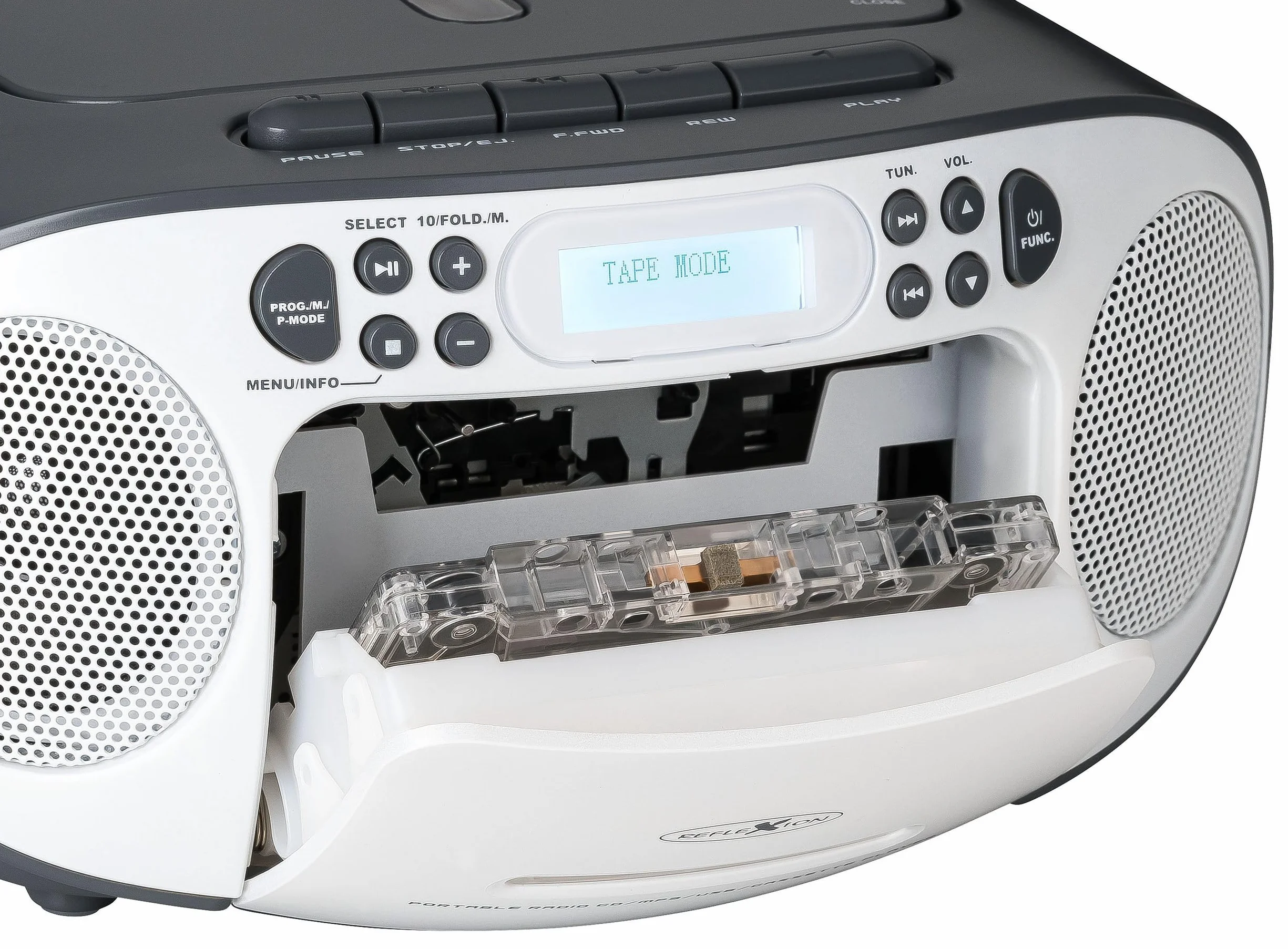 Radio CD DAB+/FM REFLEXION RCR2260DAB/GR z AUX, USB, Cassetta, Grigio