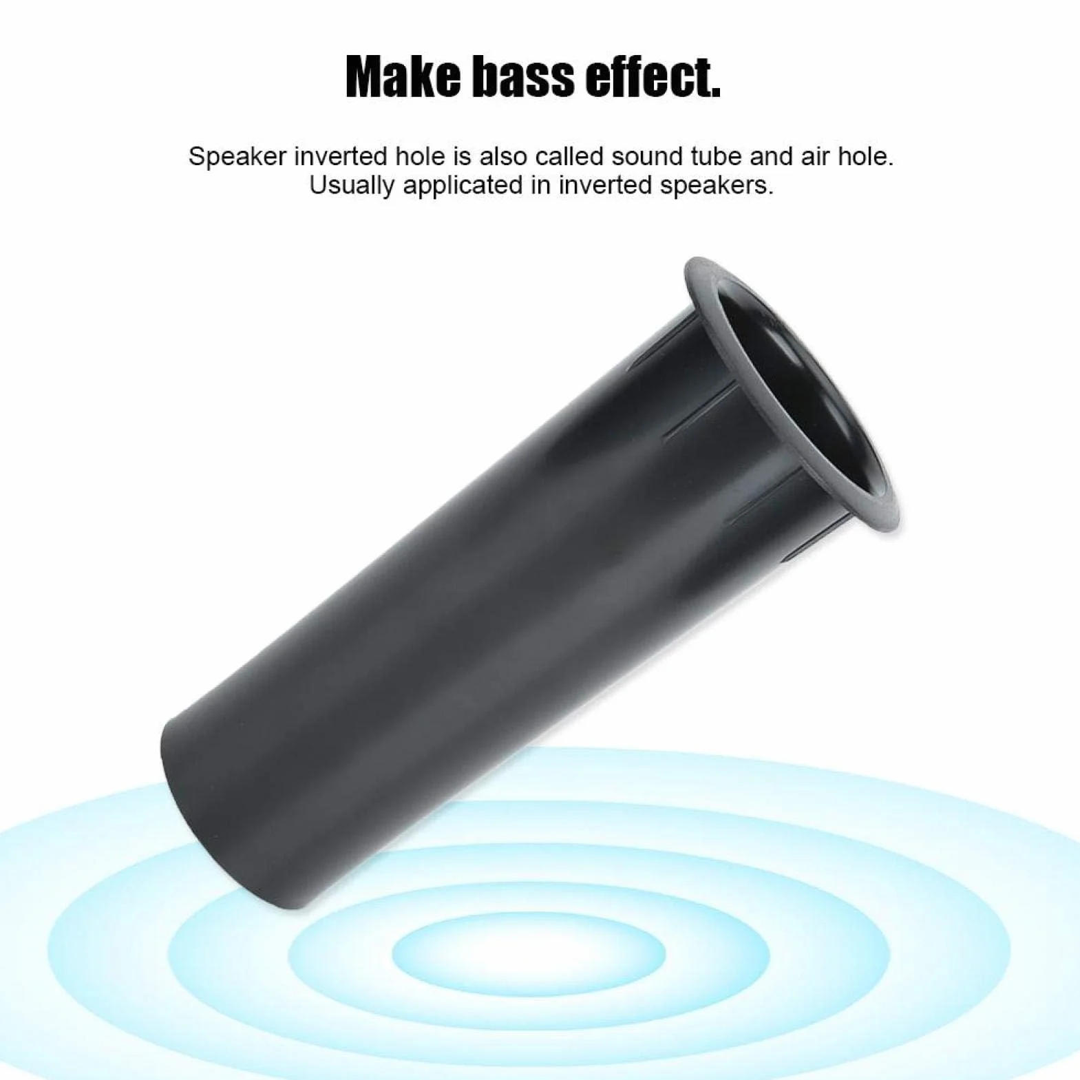 Agatige Tubo Porta Altoparlante 50 mm 2 Pezzi Altoparlante a Parete Interna Liscia in Plastica ABS per 4-6 Pollici