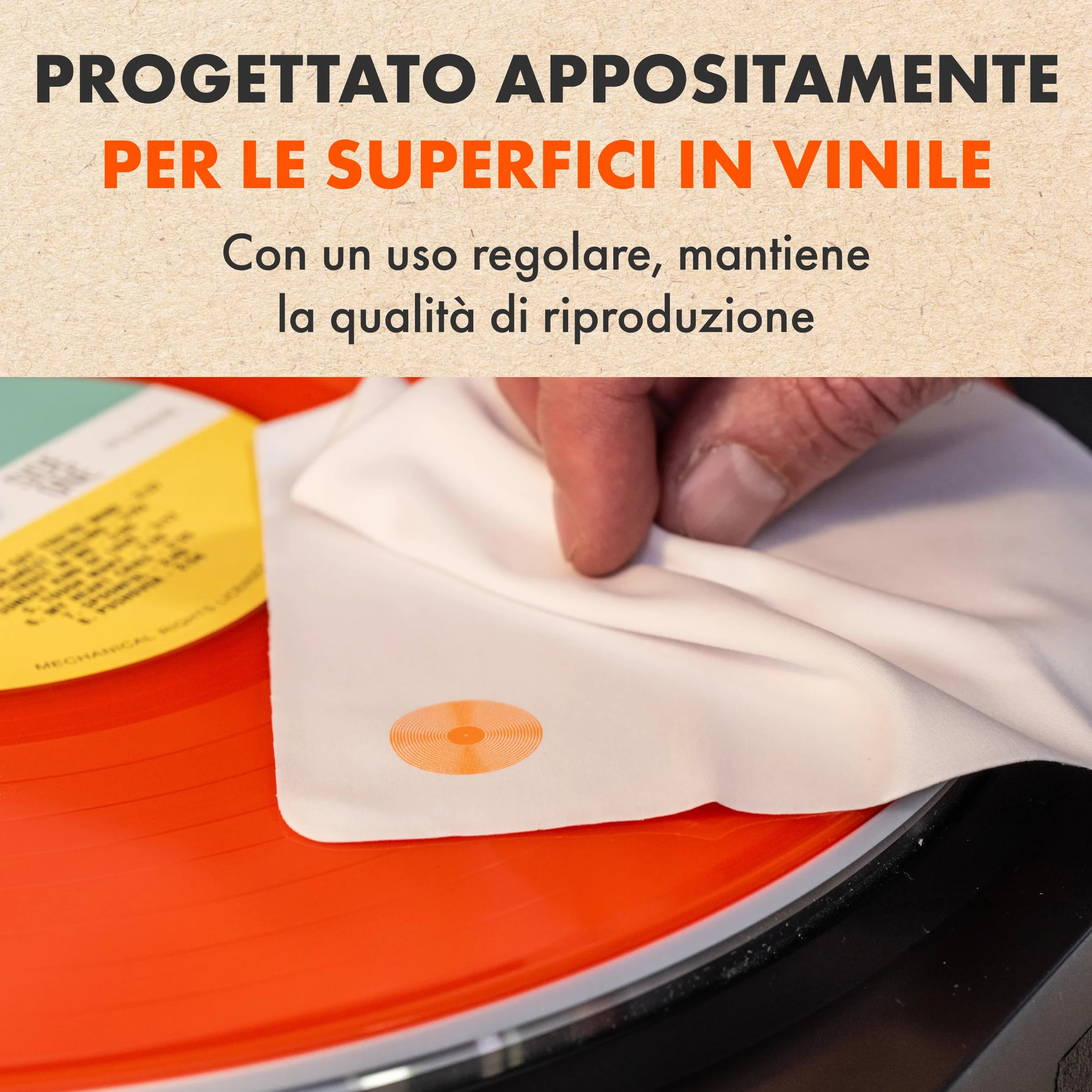 SPINCARE Panni Antistatici Per Dischi In Vinile Microfibra 24x16,5 cm