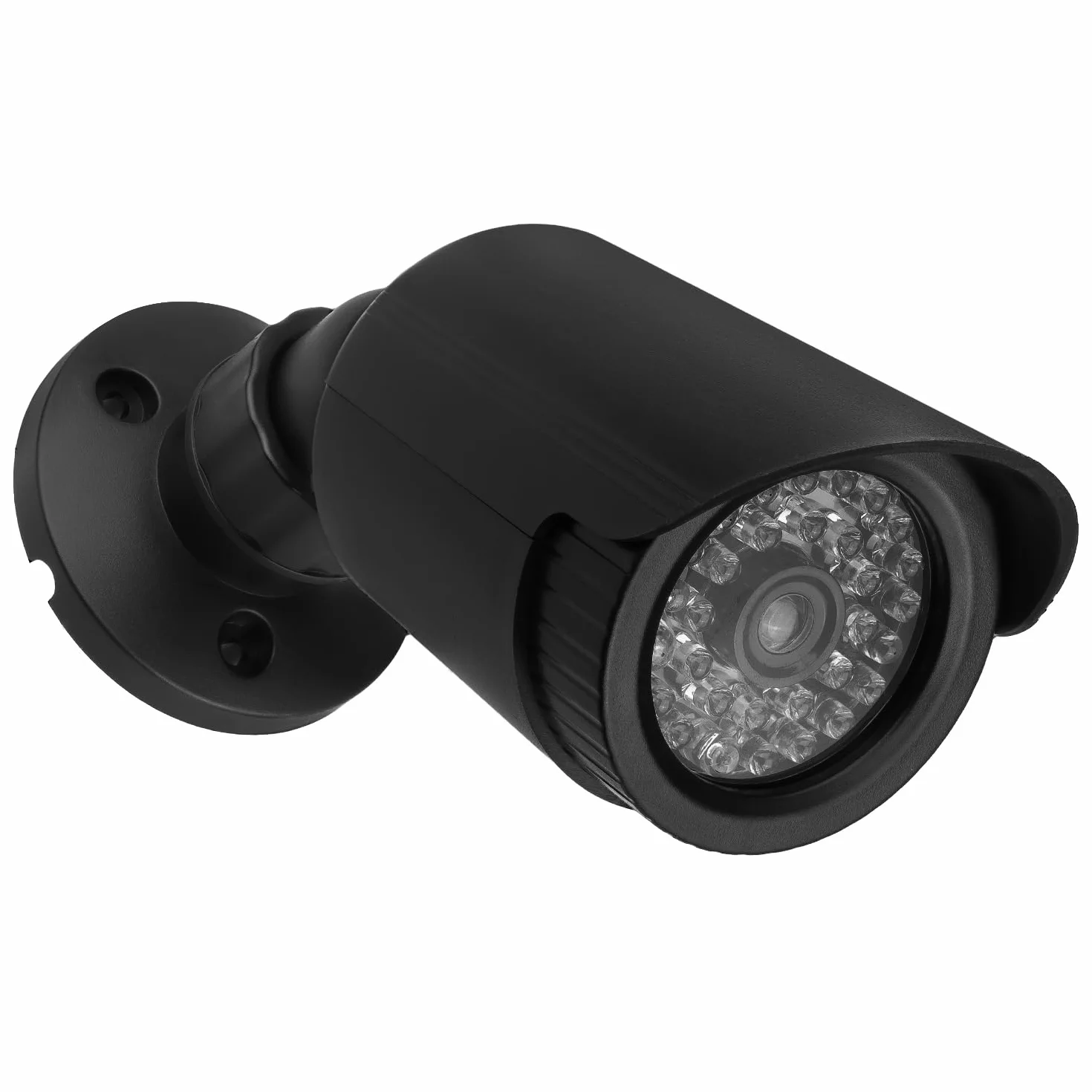 Maclean IR1800 Telecamera finta lampeggiante LED IP44 Staffa regolabile esterni interni Nero