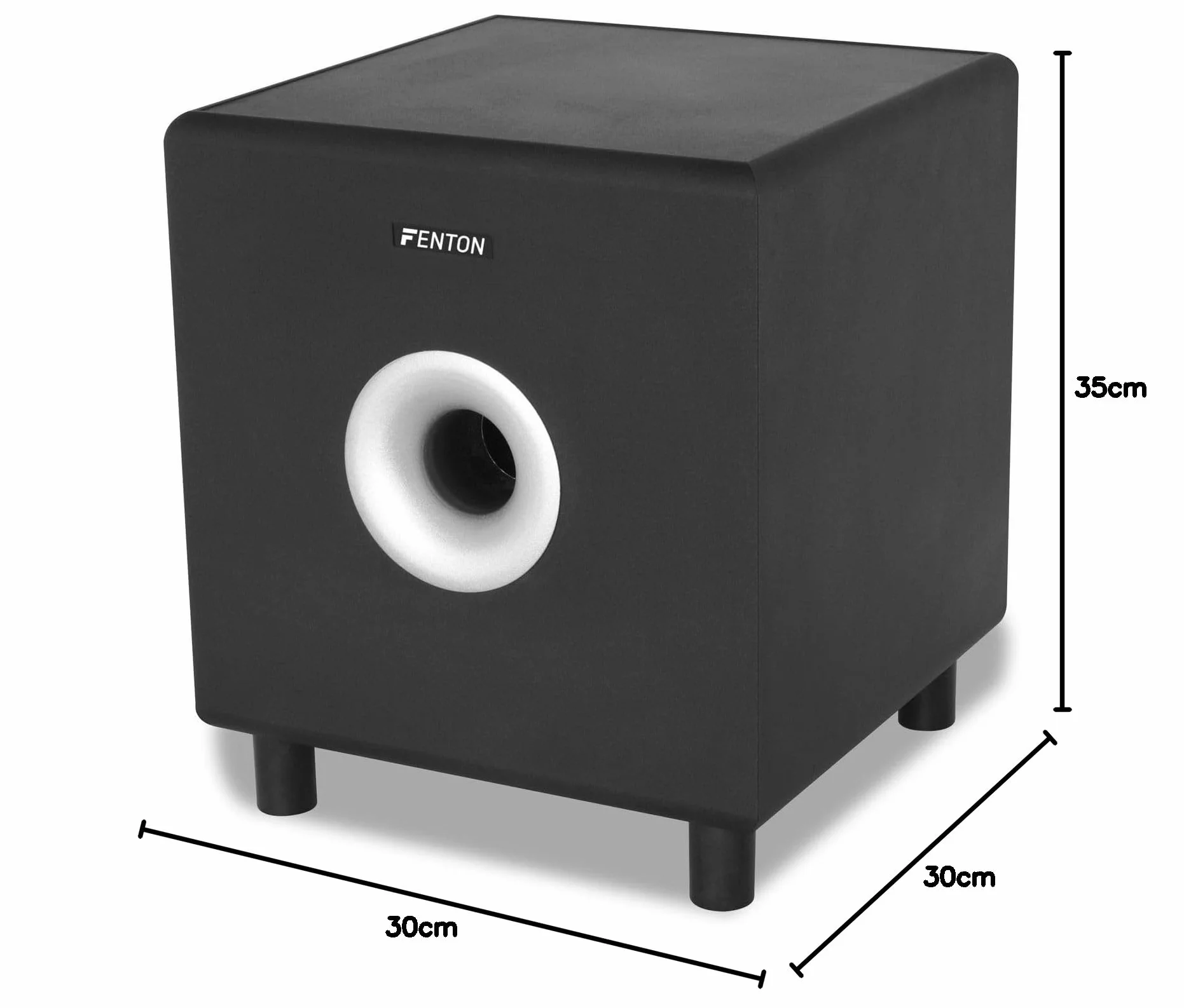 Fenton SHFS08B Subwoofer attivo Home Cinema 8 pollici 200 Watt Bass Box