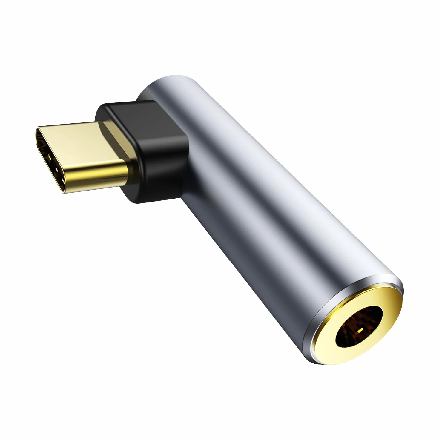 Adattatore Audio da USB C a 3,5mm, Jack Dongle Aux DAC Stereo HiFi ad Angolo Retto per iPhone 16/15 Plus Pro Max, iPad Pro Air, Galaxy S23