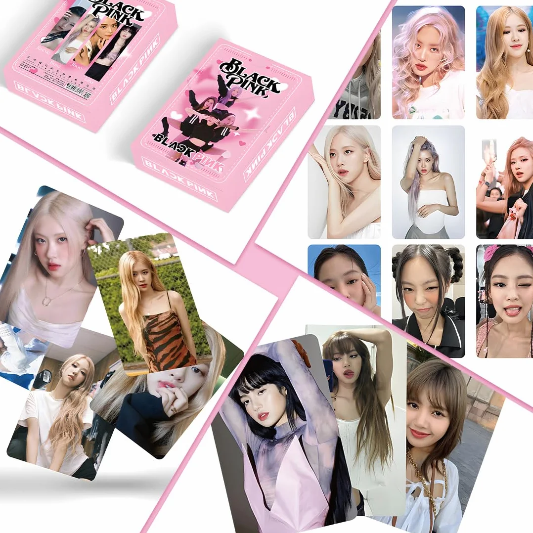55 Pezzi Black Pink Photocard Kpop Merch Collezione Fan Blink Carte Decorazione Scambio Mostra Apprezzamento